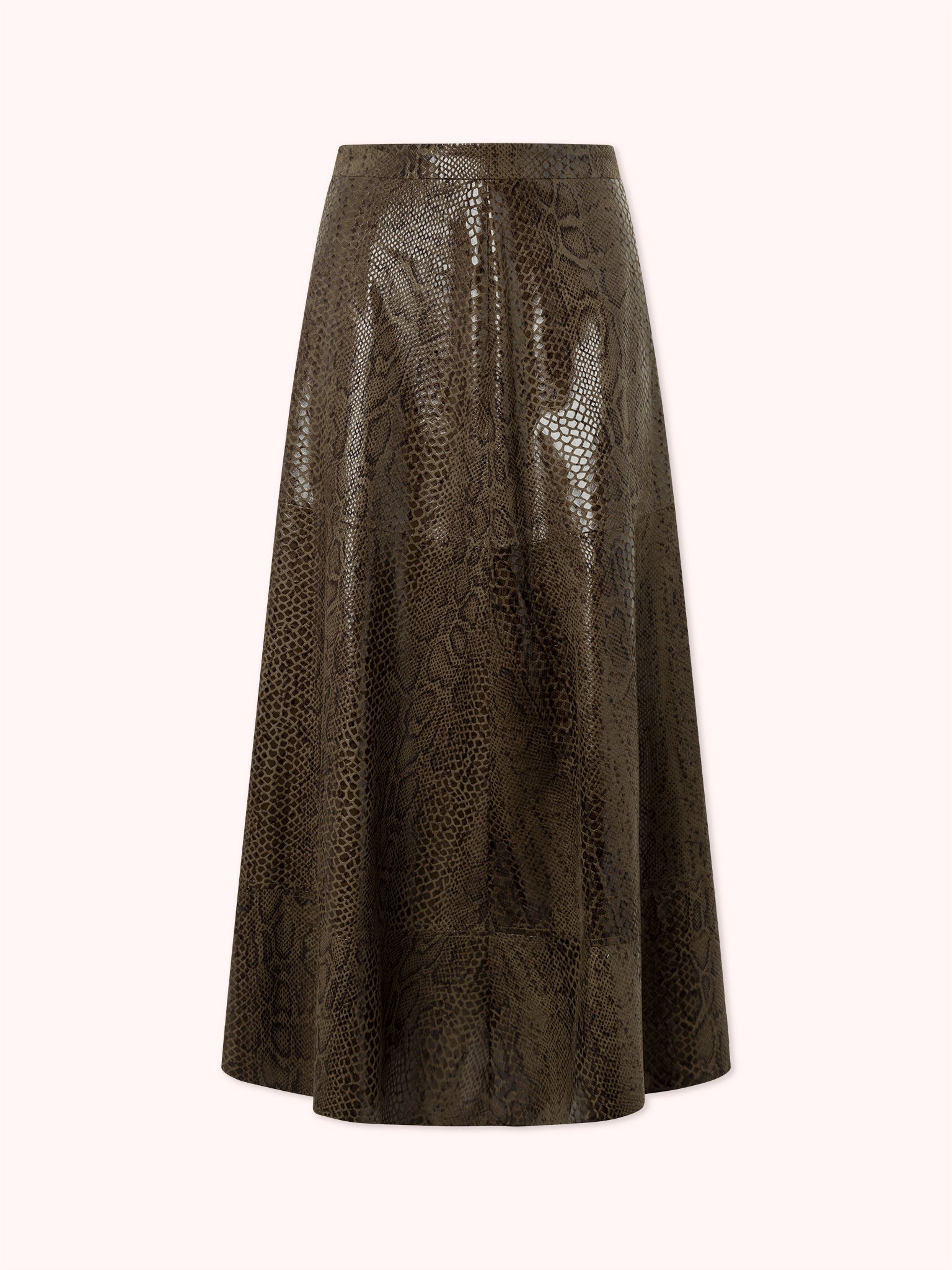 FALDA MIDI EFECTO PIEL DE PITÓN