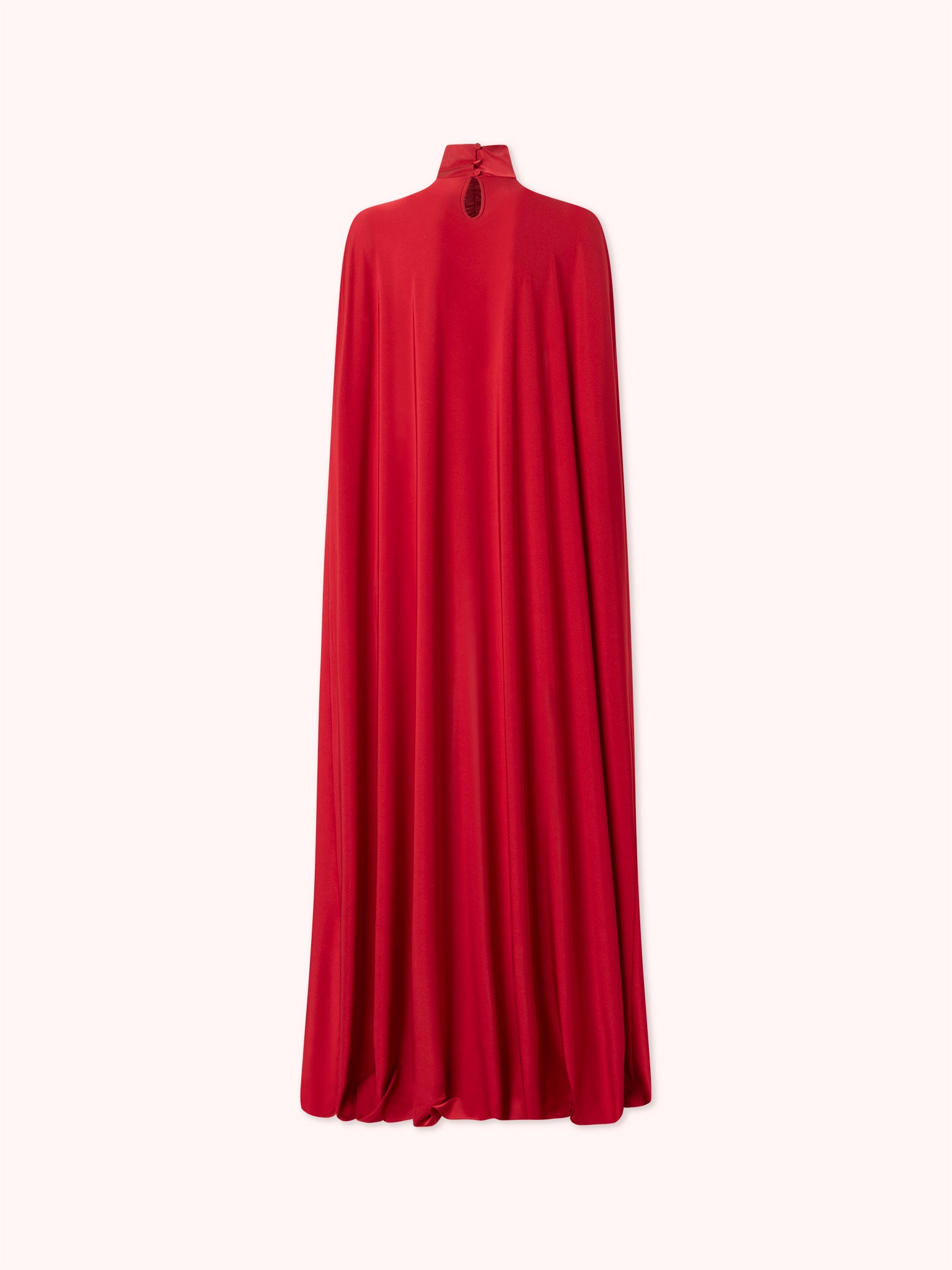 CAPA LARGA DE PUNTO SEDA ROJO