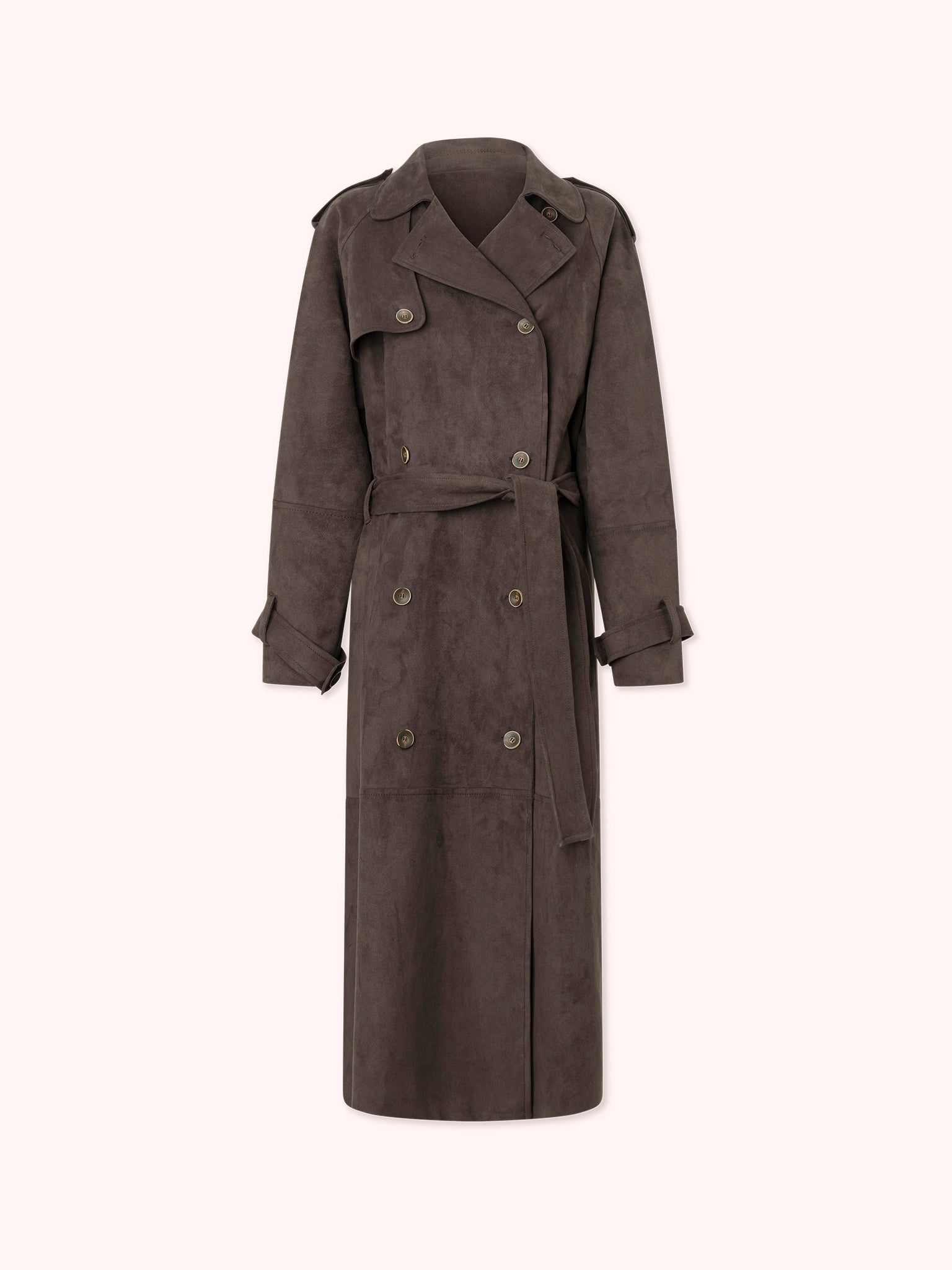 GABARDINA LARGO DE ANTE CHOCOLATE