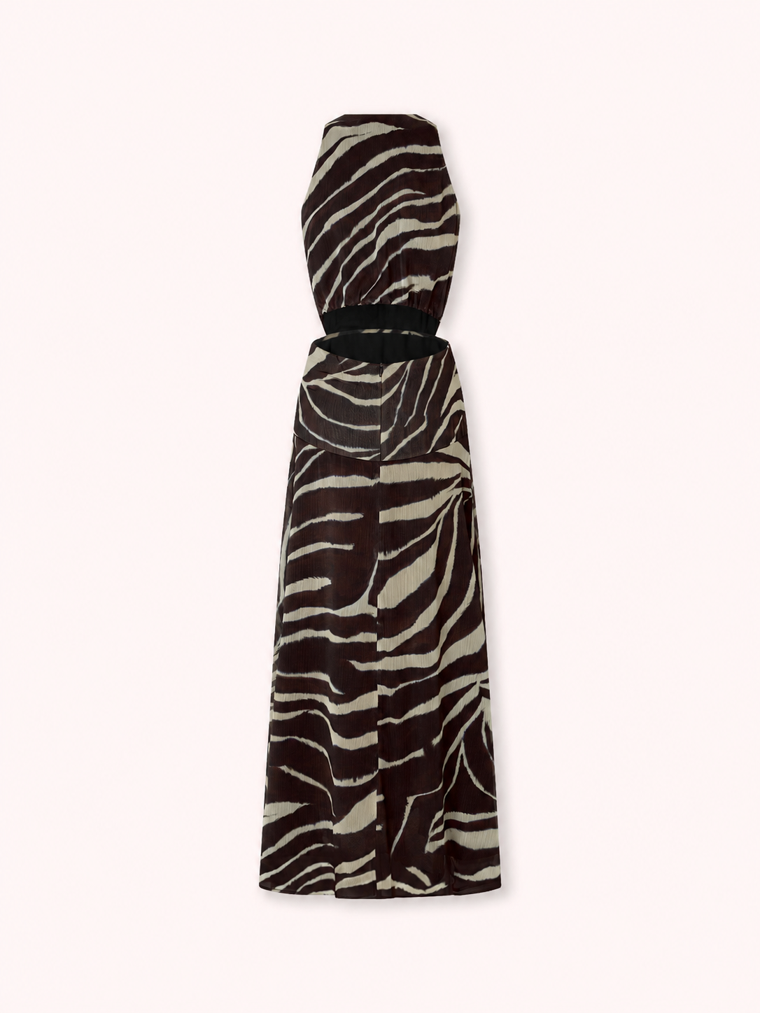 VESTIDO MIDI DE GASA CON ESTAMPADO