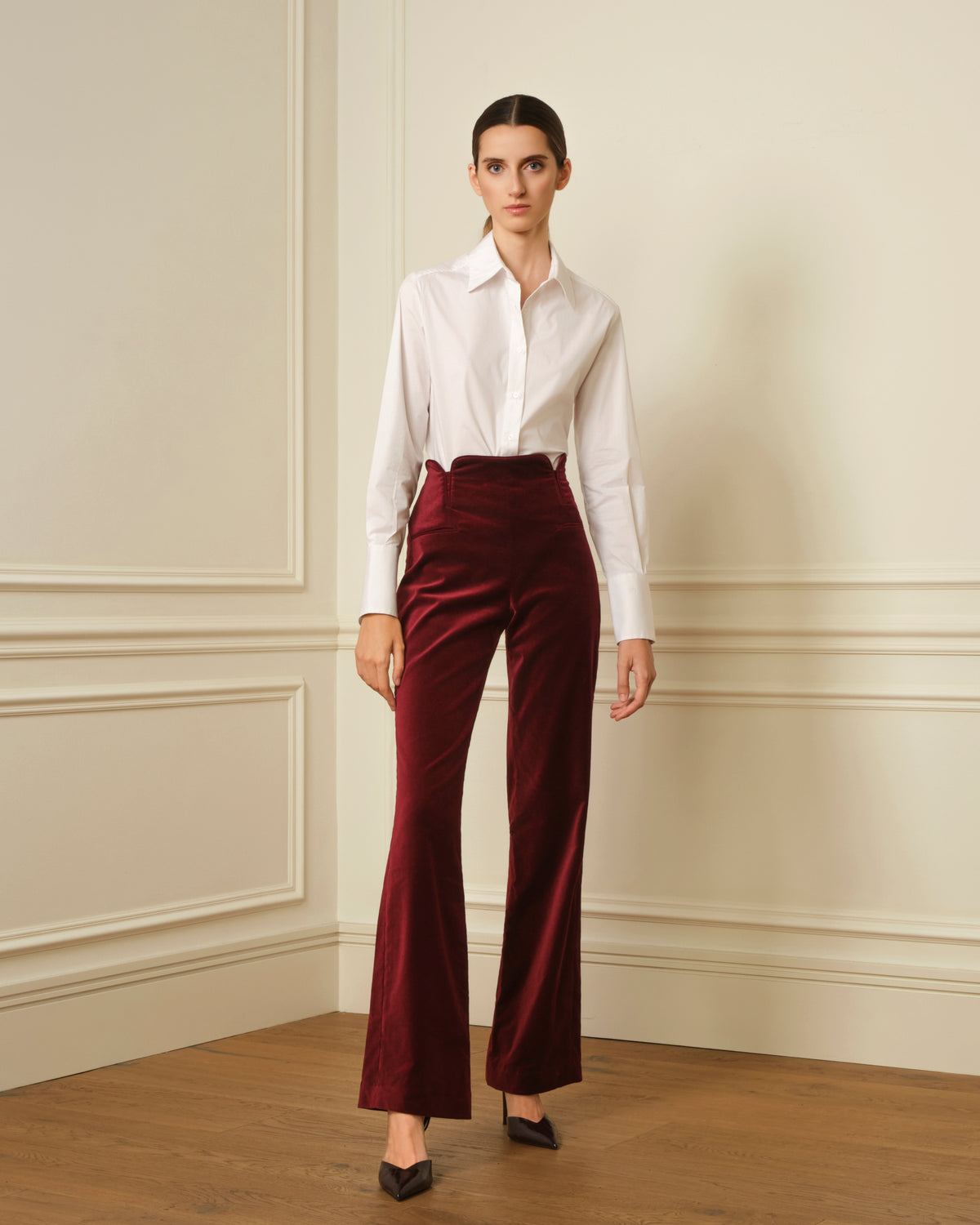 PANTALÓN TERCIOPELO BURDEOS