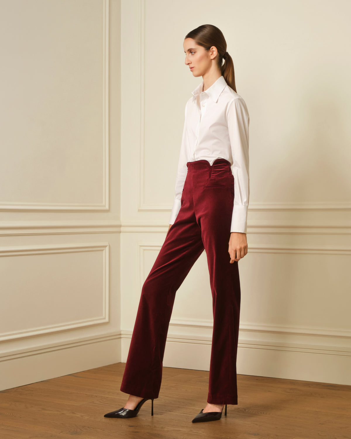 PANTALÓN TERCIOPELO BURDEOS