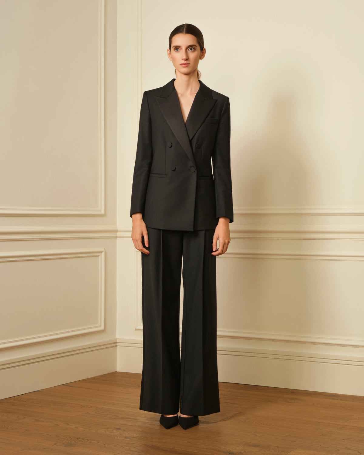 PANTALÓN DE ESMOQUIN NEGRO
