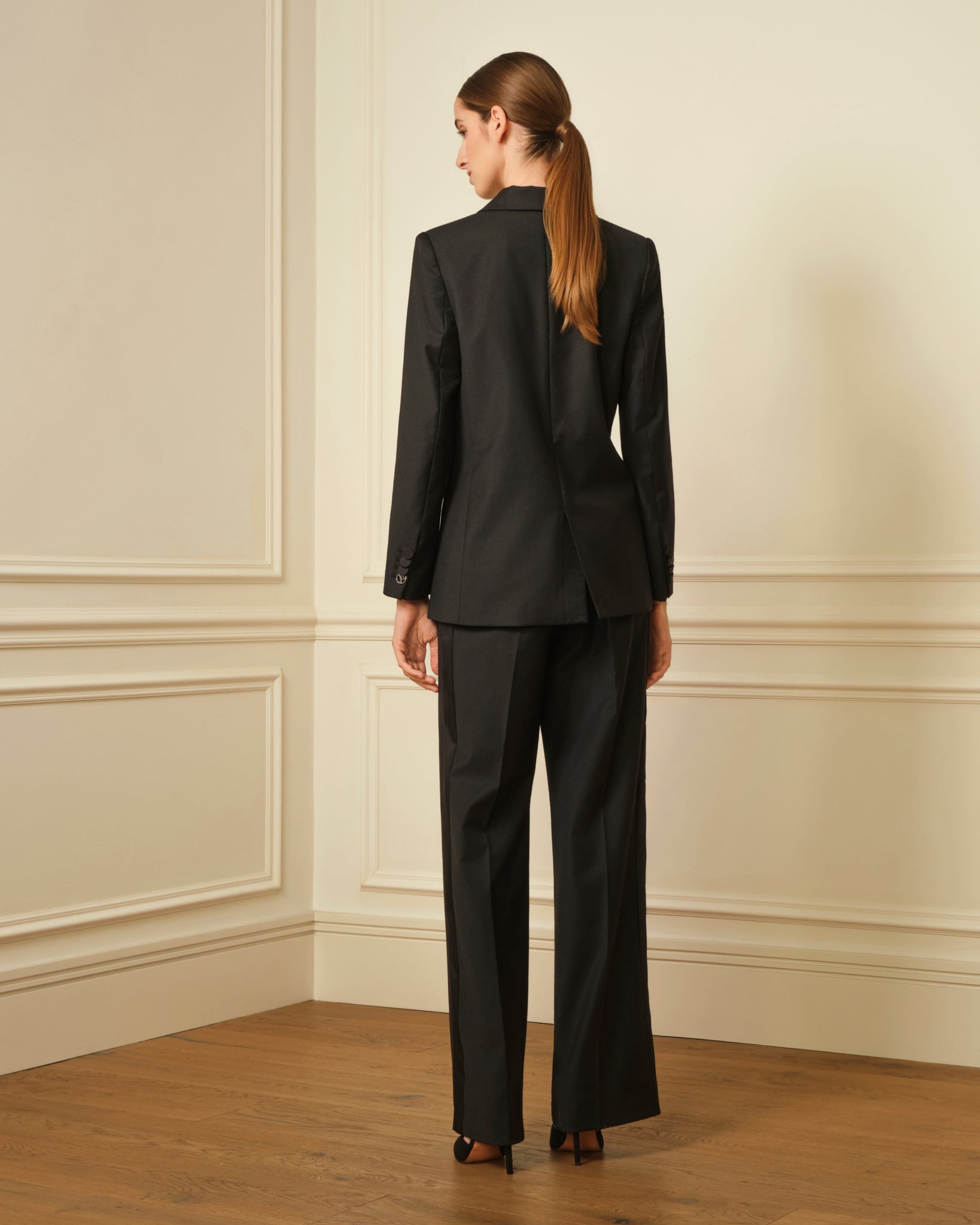 PANTALÓN DE ESMOQUIN NEGRO