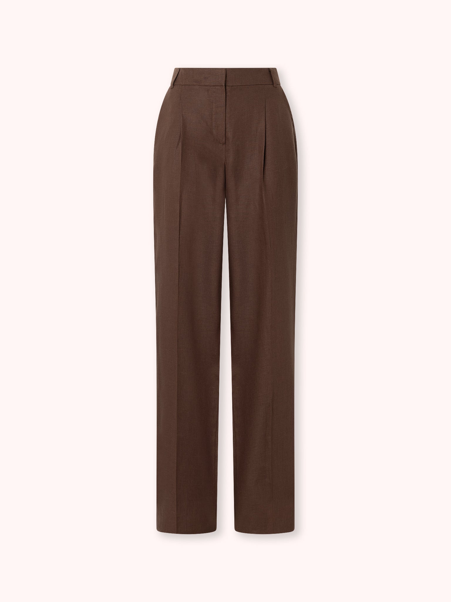 PANTALÓN DE LINO MARRÓN