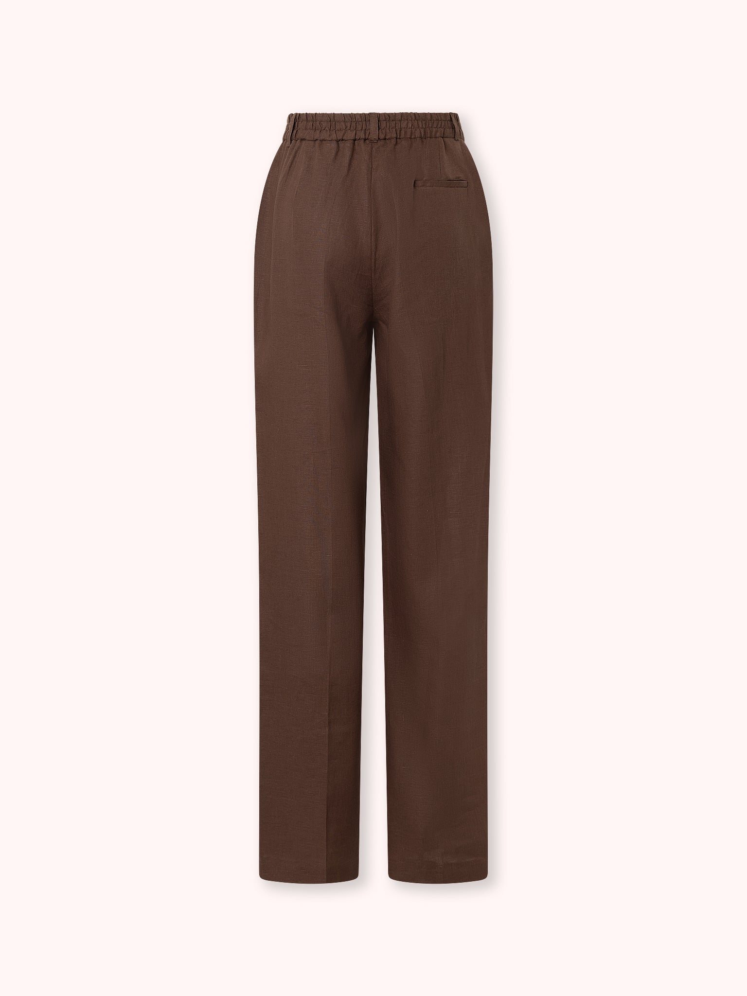 PANTALÓN DE LINO MARRÓN