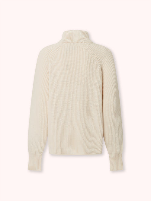 SUÉTER DE CUELLO ALTO BEIGE