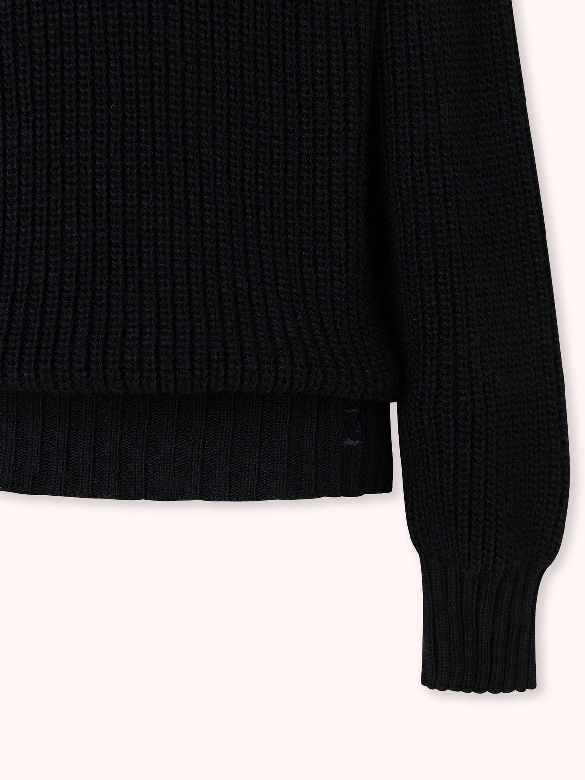 SUÉTER DE CUELLO ALTO BOTONES NAVY
