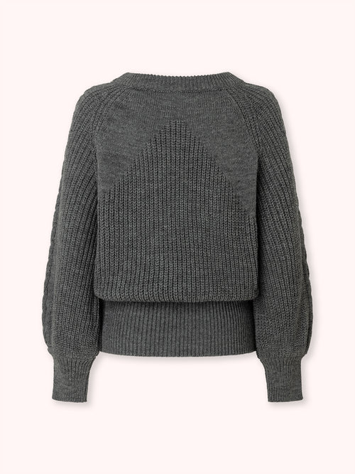 SUÉTER CUELLO BARCO GRIS
