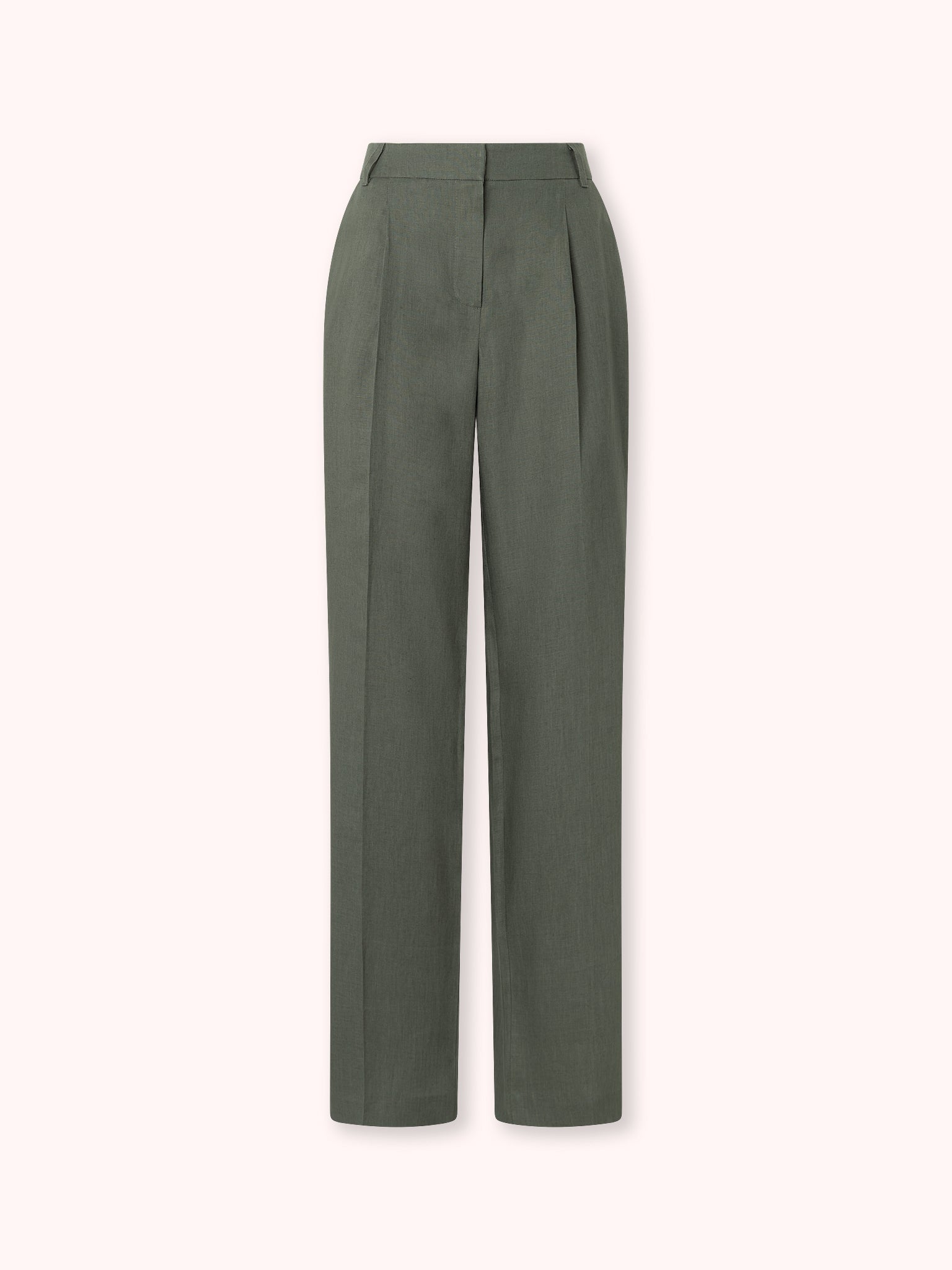 PANTALÓN DE LINO VERDE