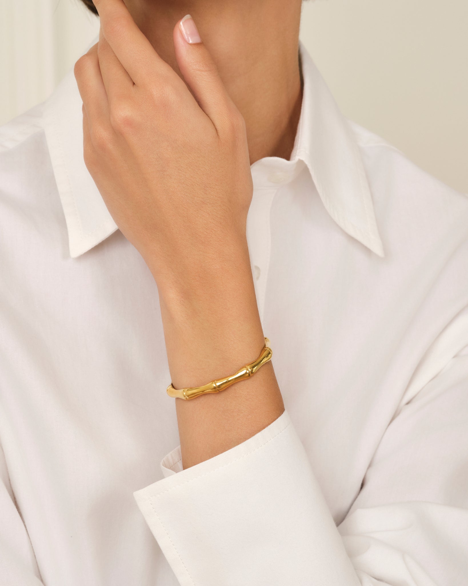BRAZALETE BAMBOO VINTAGE DORADO UNISEX