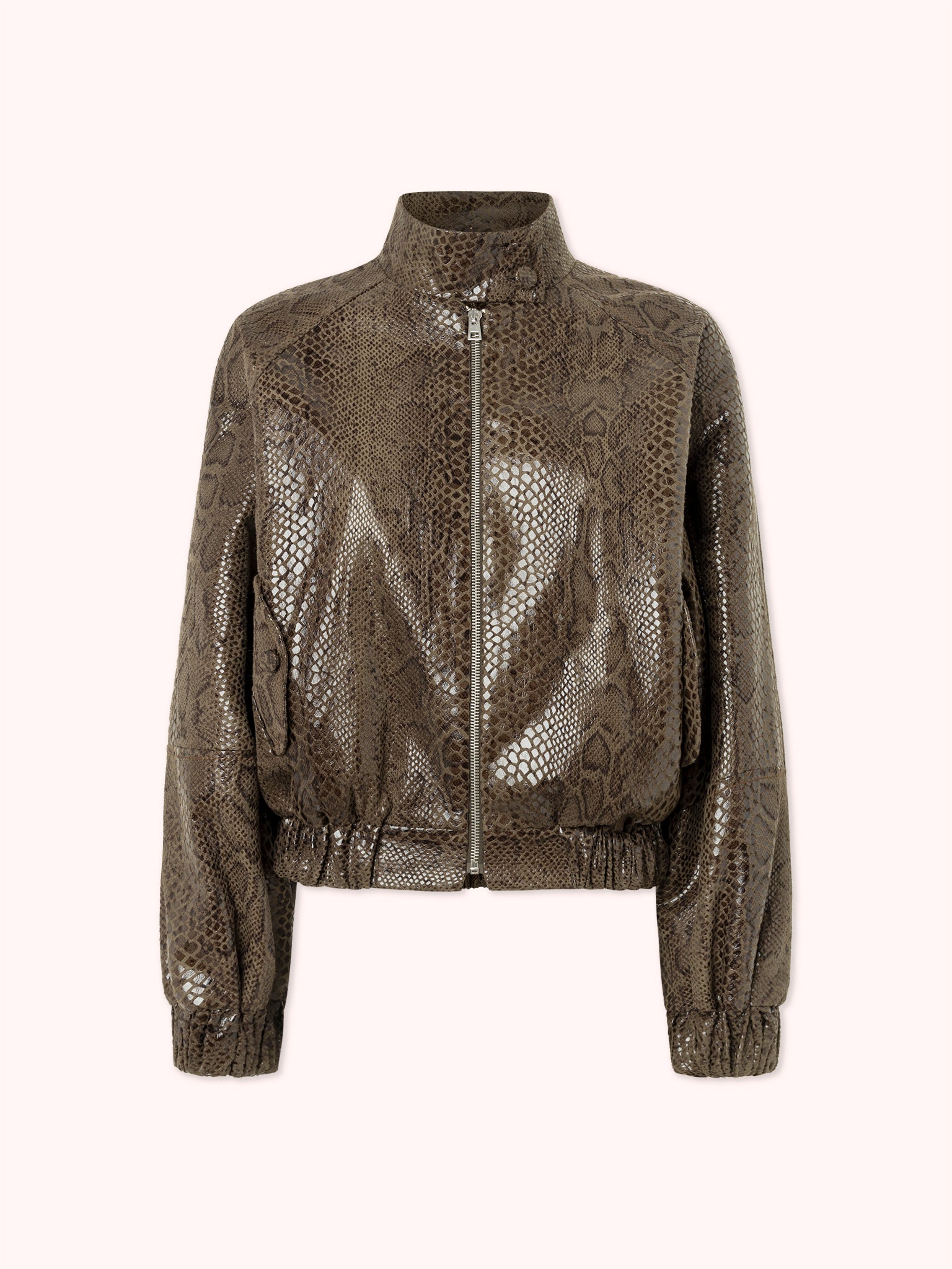 CAZADORA EFECTO PIEL DE PITÓN