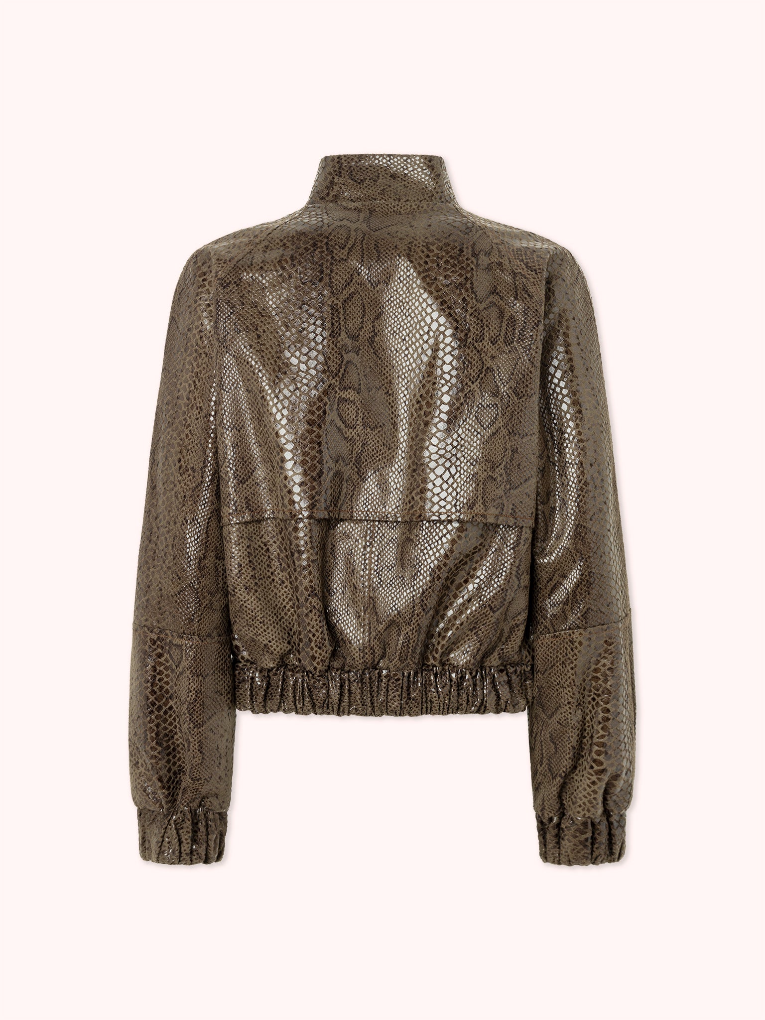 CAZADORA EFECTO PIEL DE PITÓN