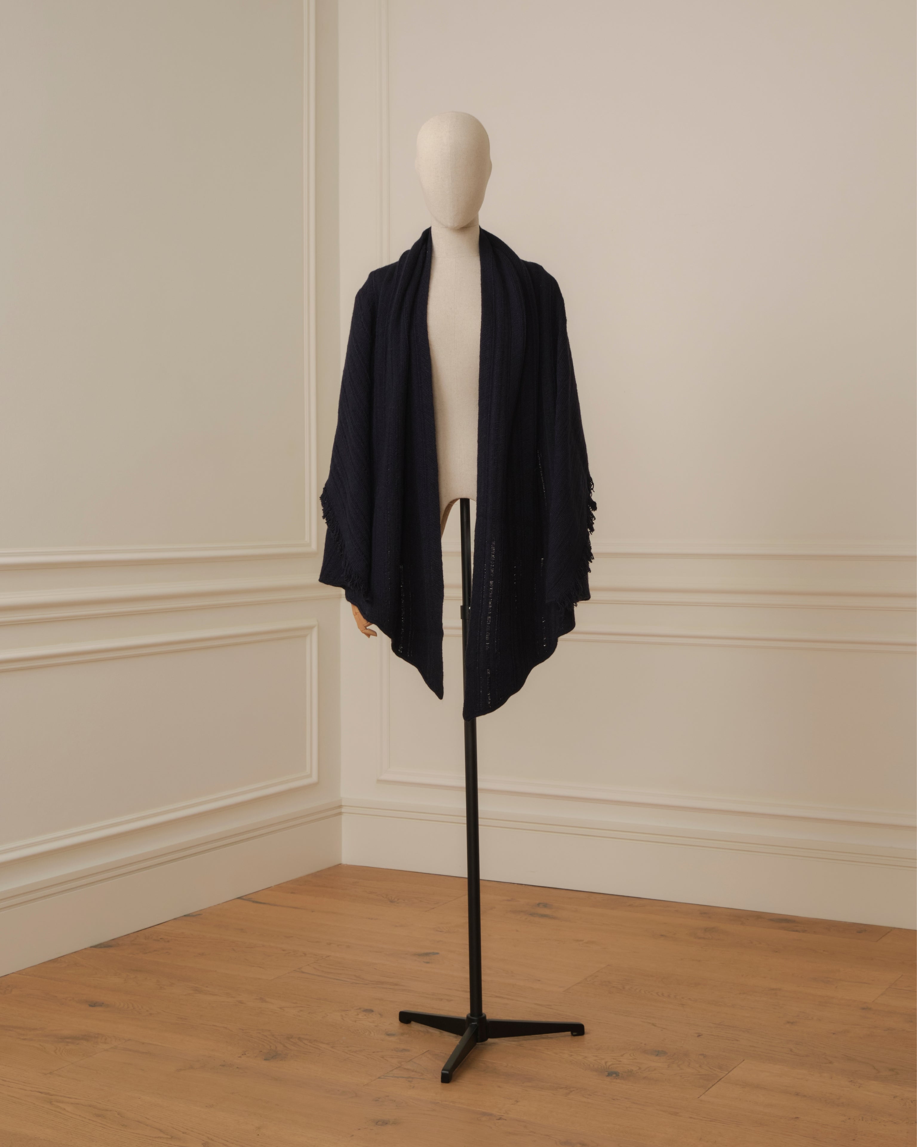 CAPA DE PUNTO ACANALADO AZUL