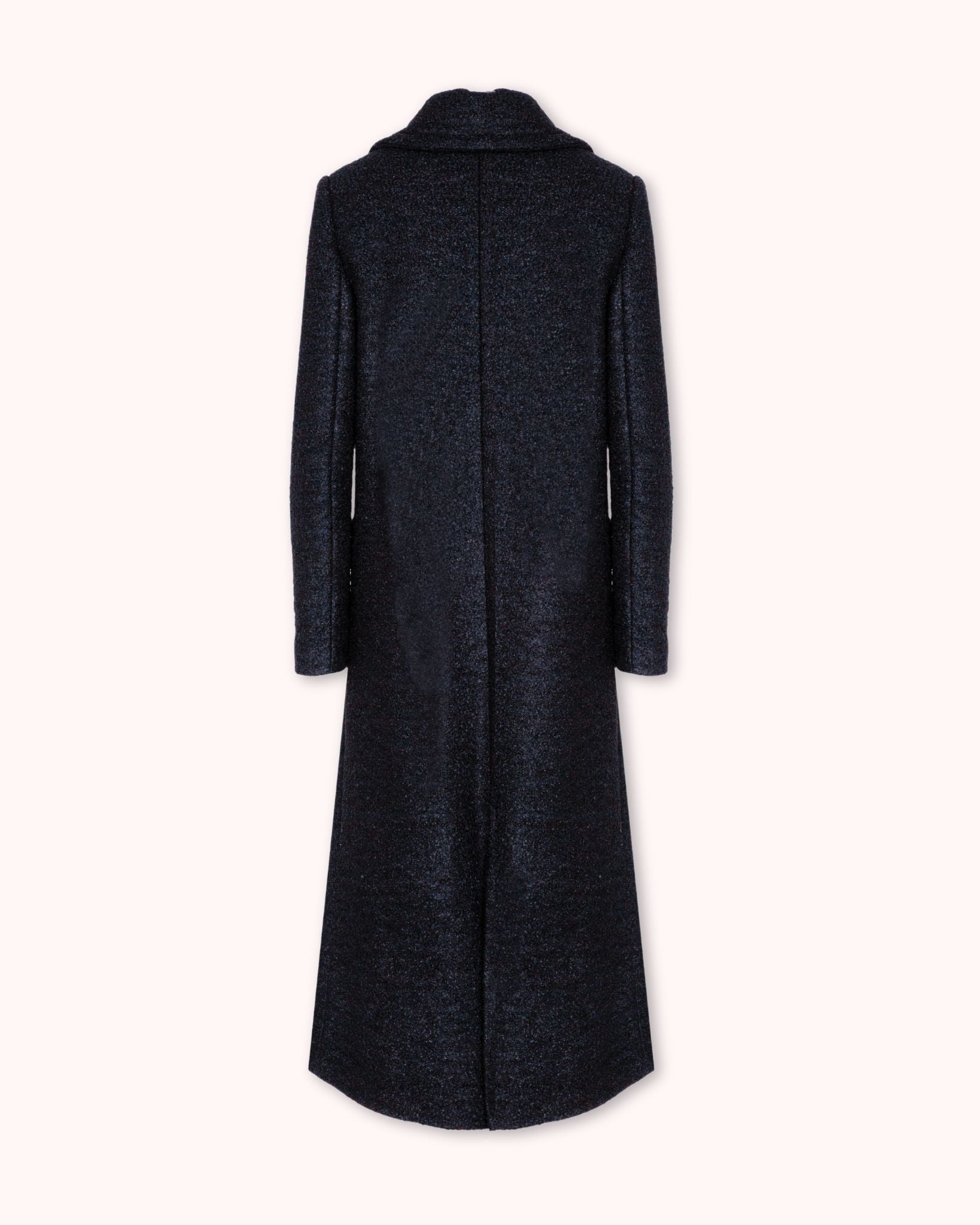 ABRIGO LARGO CRUZADO NEGRO