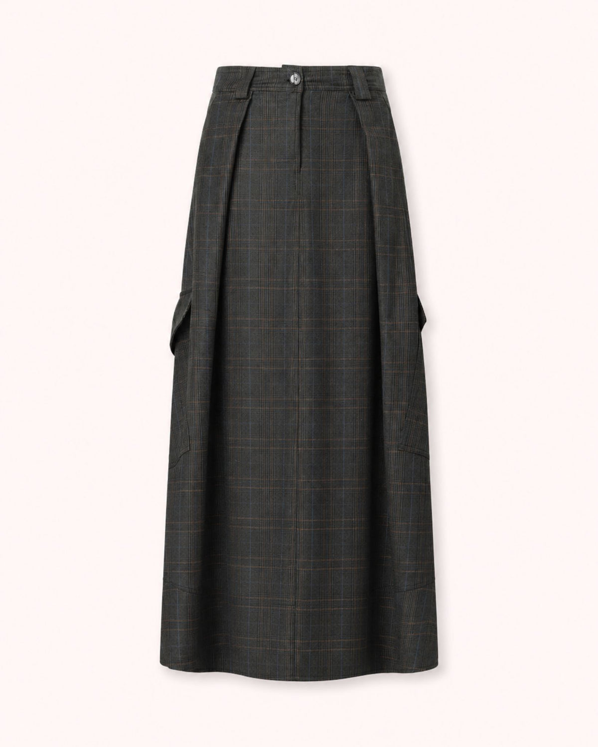FALDA MIDI CARGO VERDE