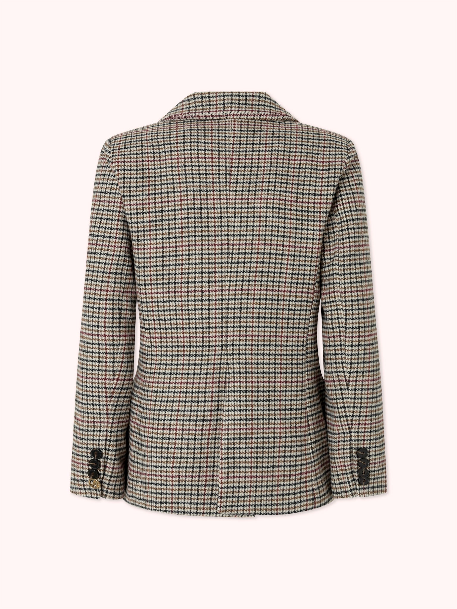 BLAZER PATA DE GALLO CON BOLSILLOS FRONTALES