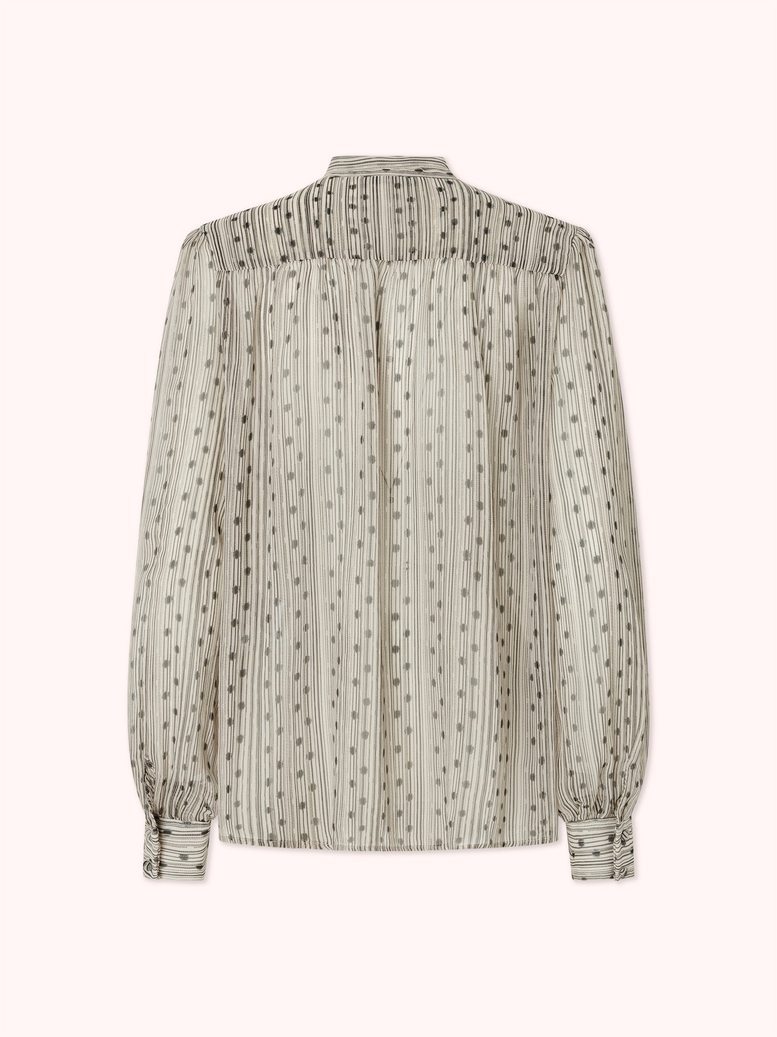 CAMISA LAZADA CON ESTAMPADO BEIGE