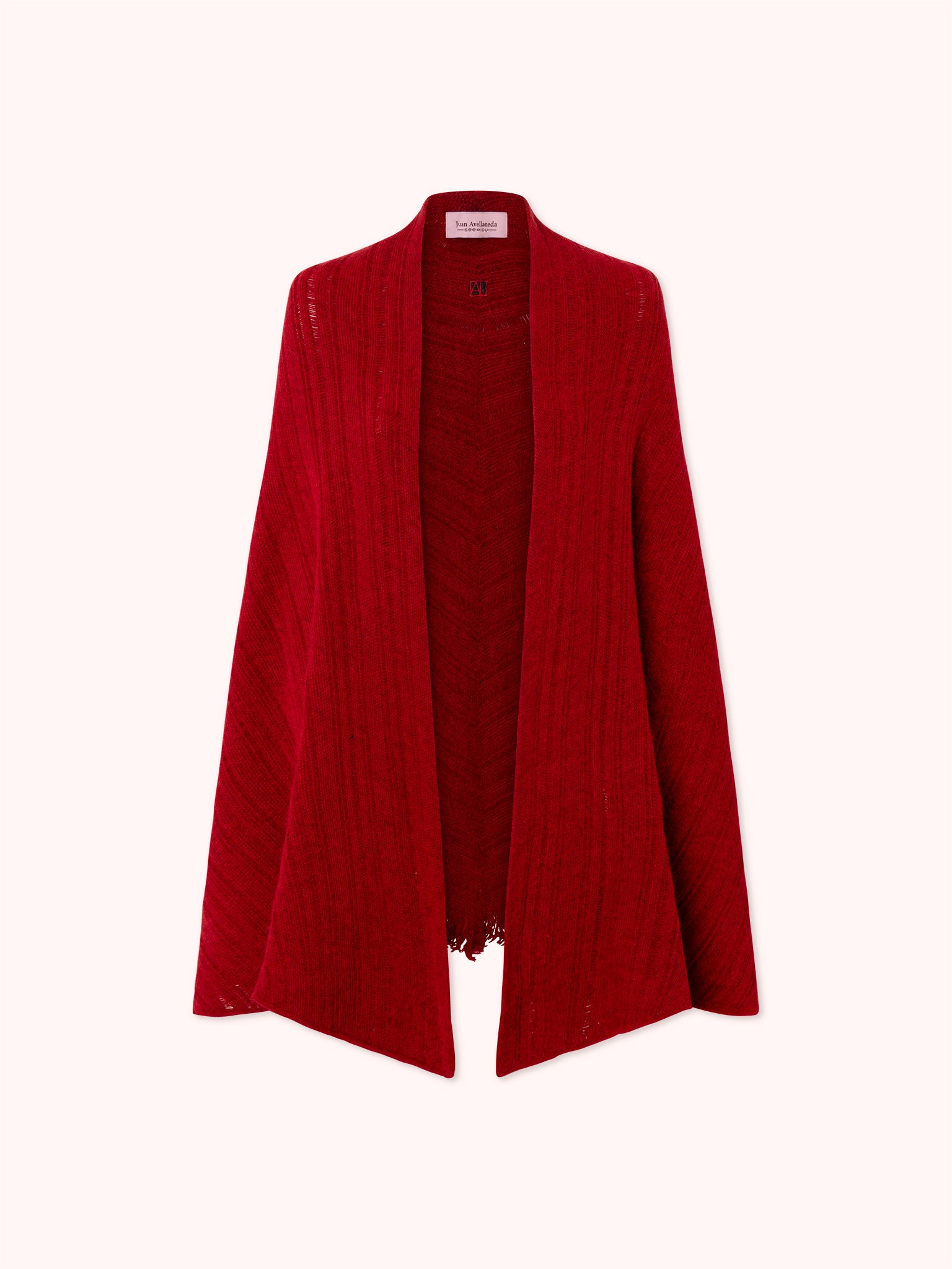 CAPA DE PUNTO ACANALADO ROJO