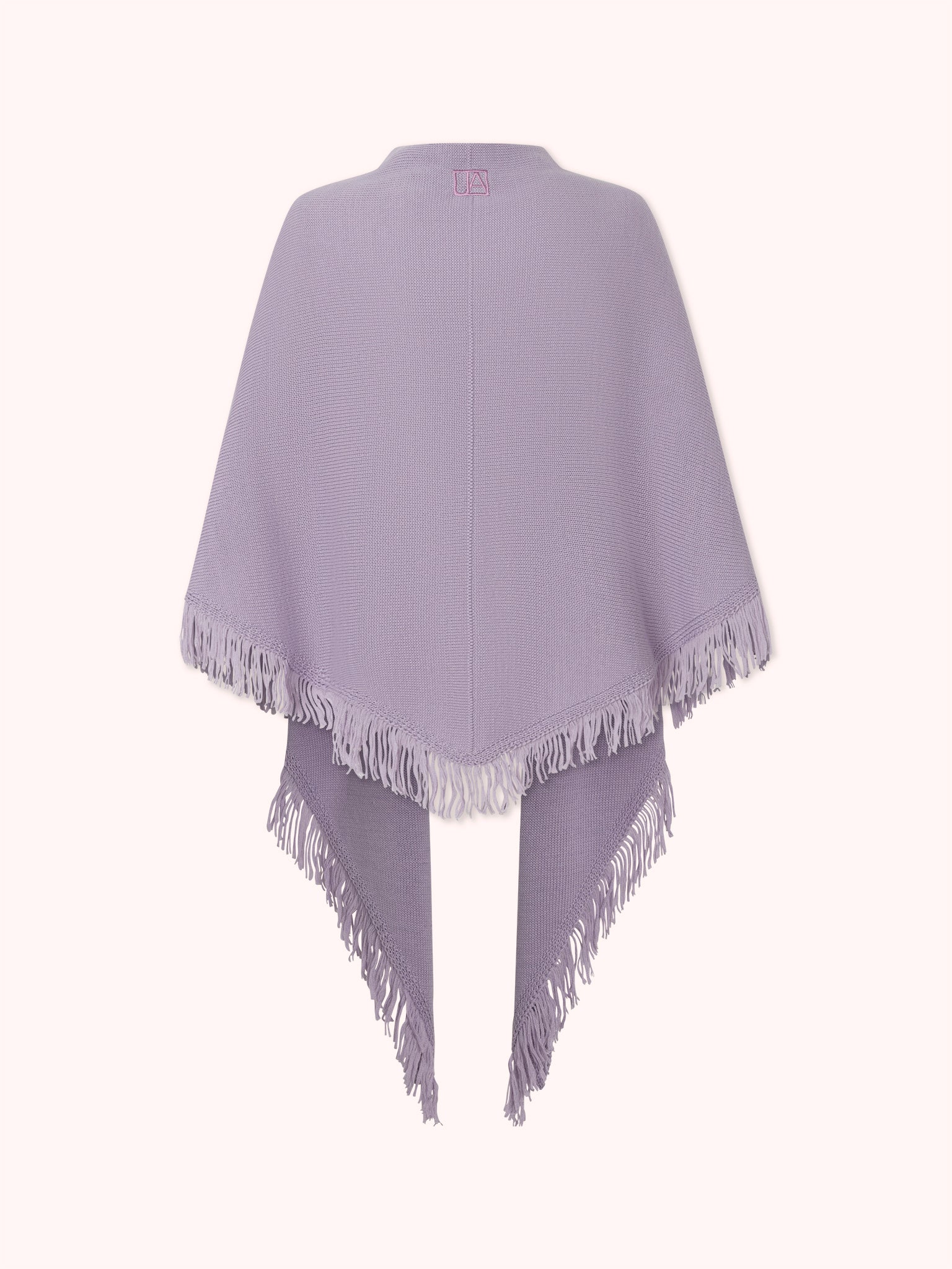 CAPA DE PUNTO CON FLECOS LAVANDA