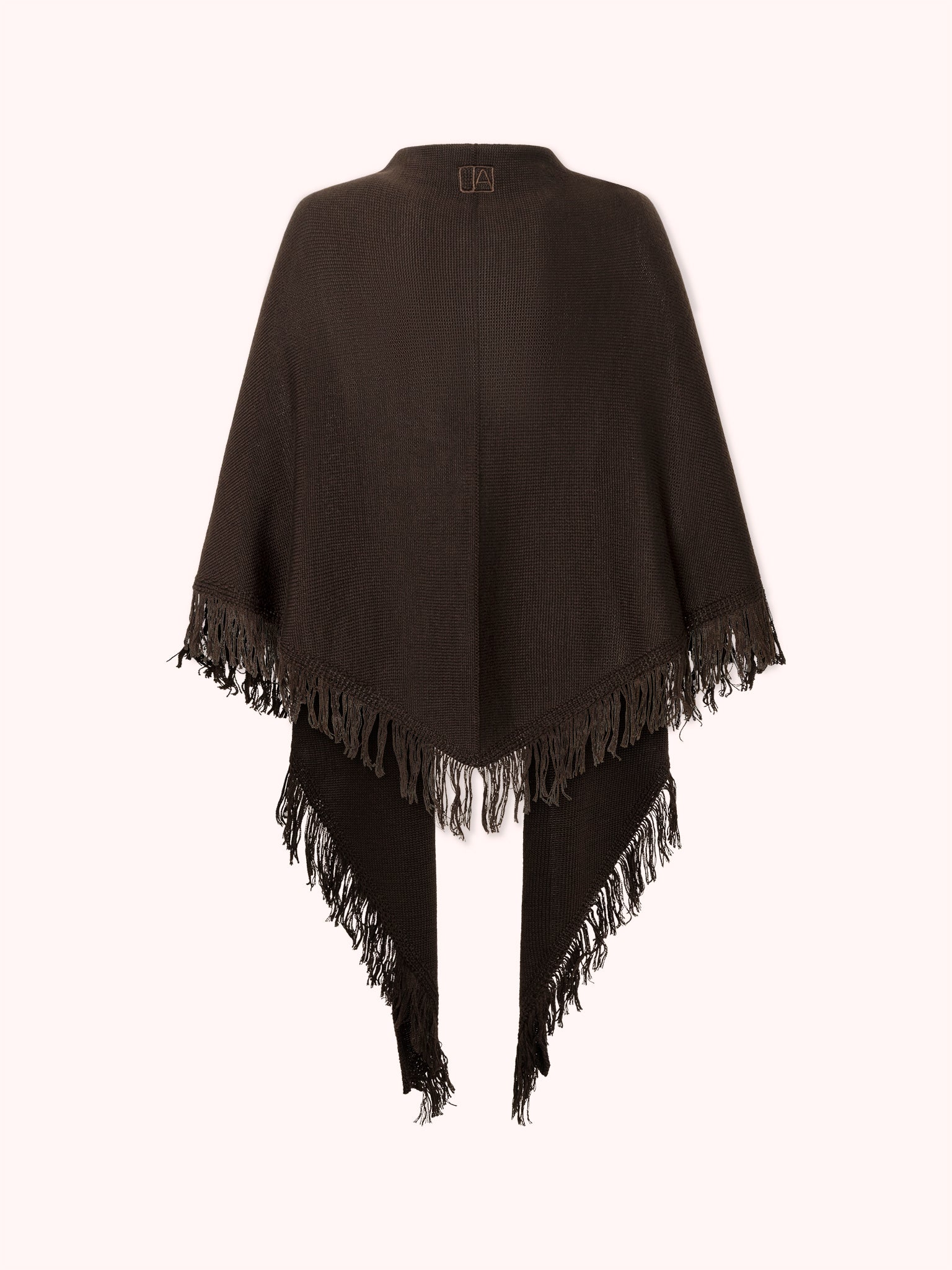 CAPA DE PUNTO CON FLECOS MARRÓN