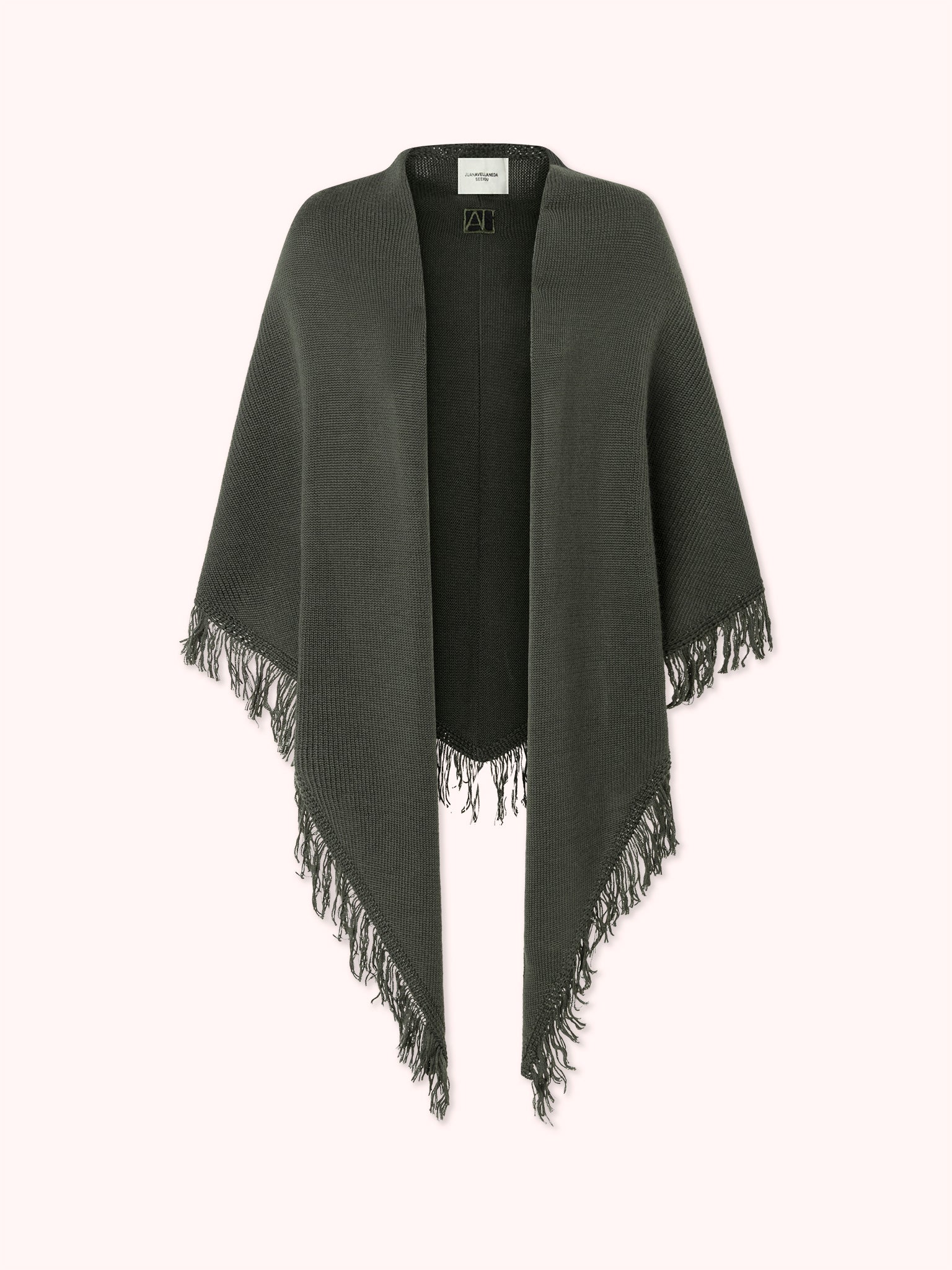 CAPA DE PUNTO CON FLECOS VERDE MILITAR