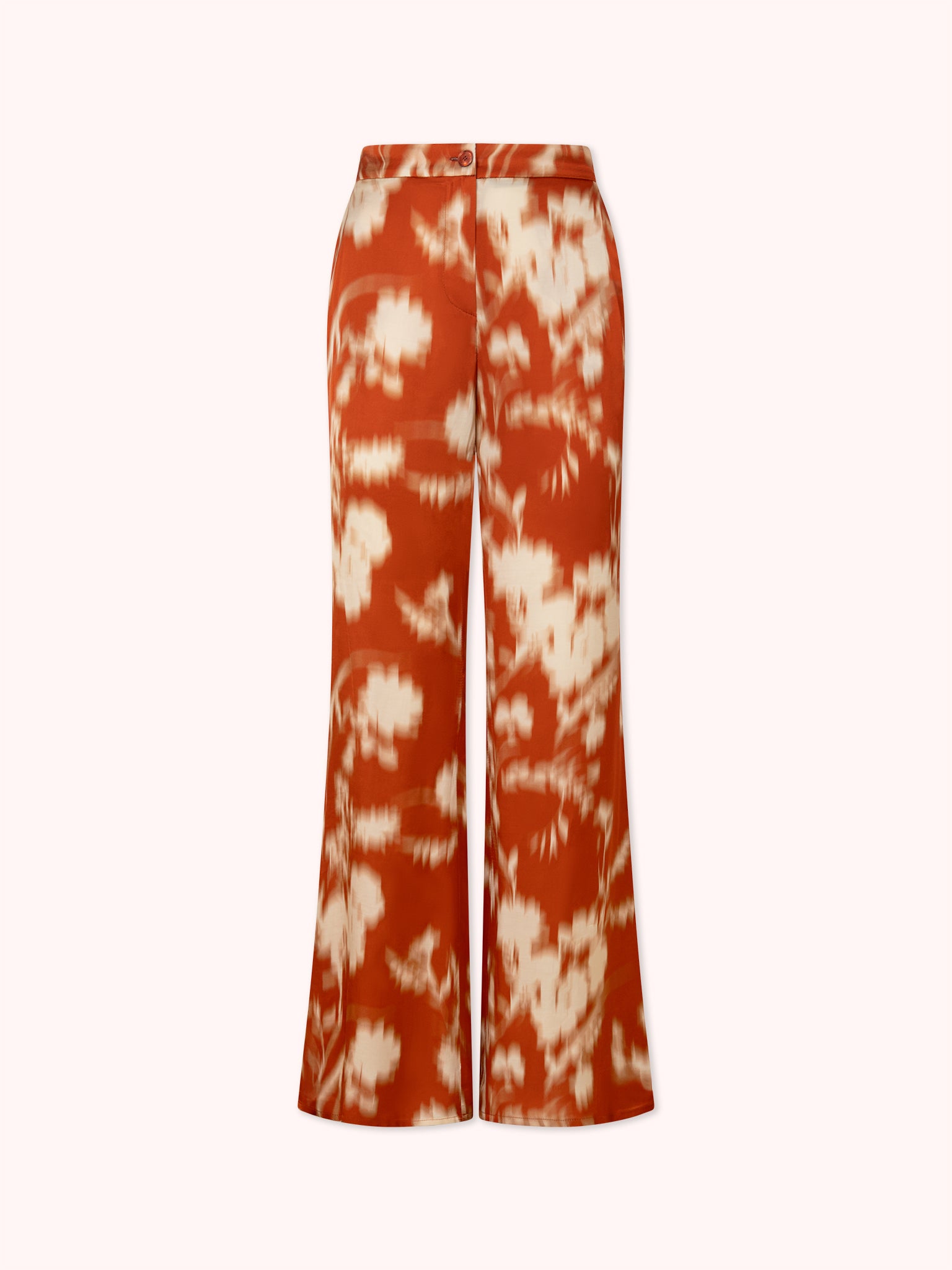 PANTALÓN SATINADO ESTAMPADO ROJO