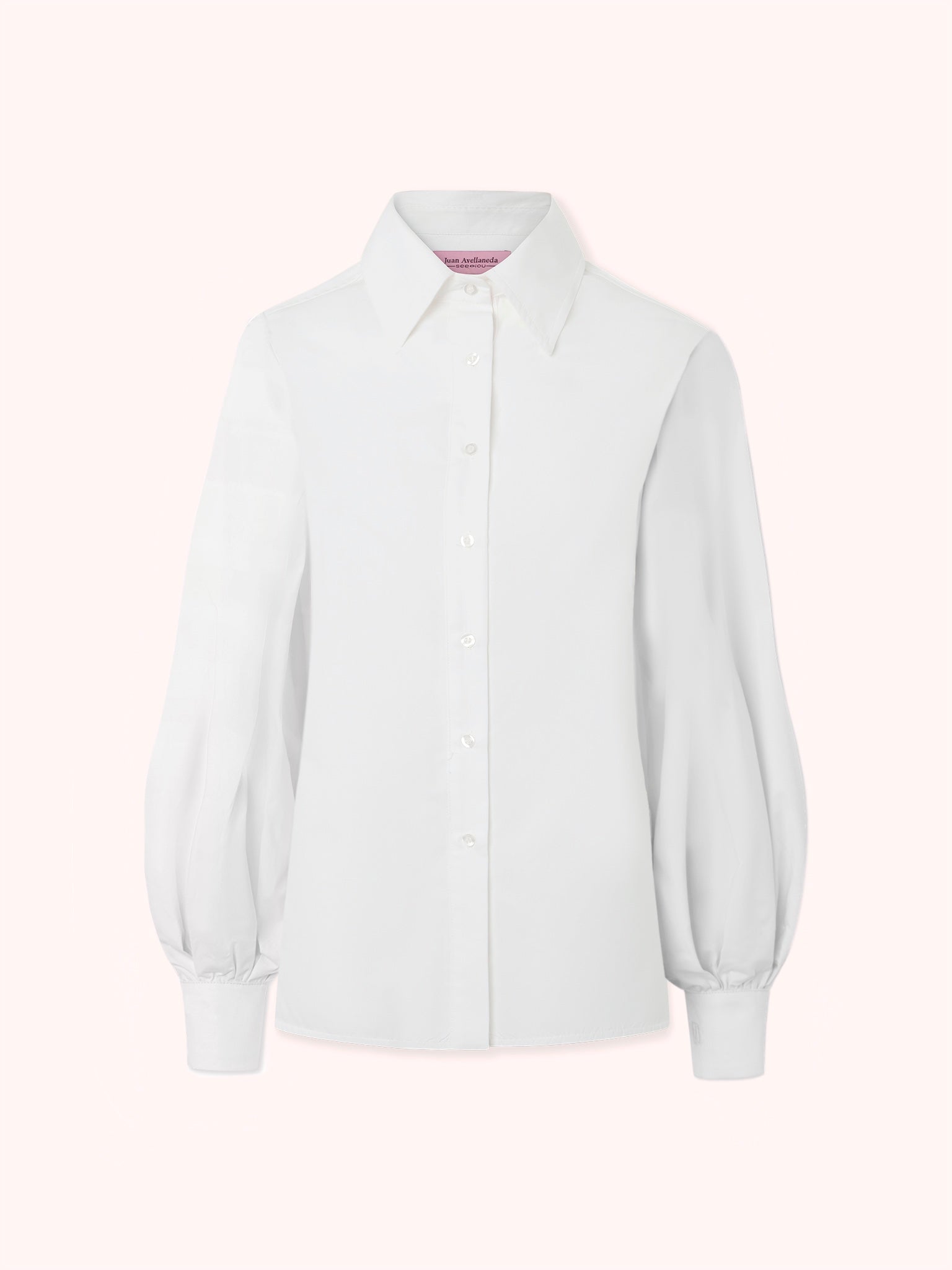 CAMISA DE MANGA ABULLONADA BLANCA