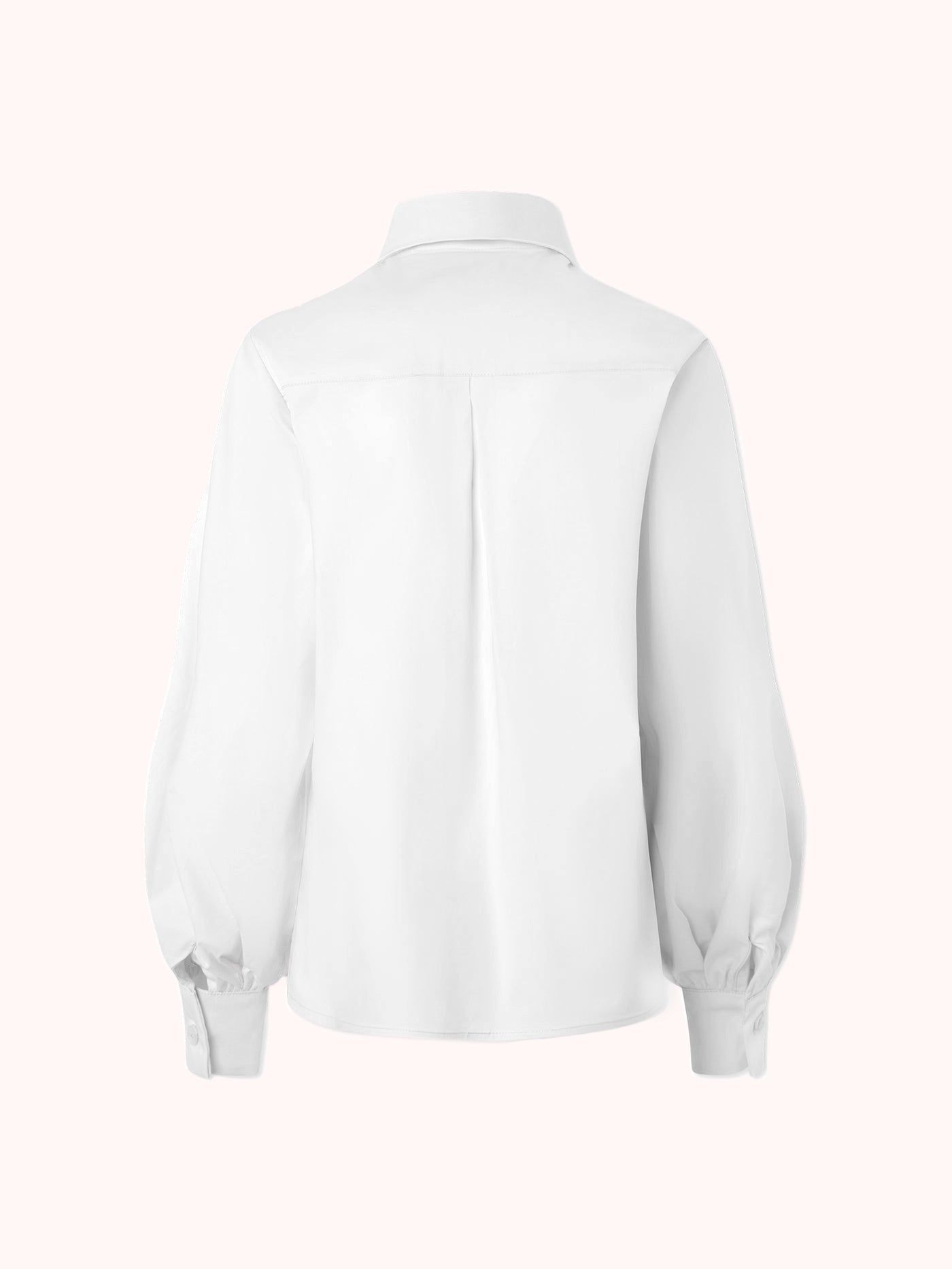 CAMISA DE MANGA ABULLONADA BLANCA