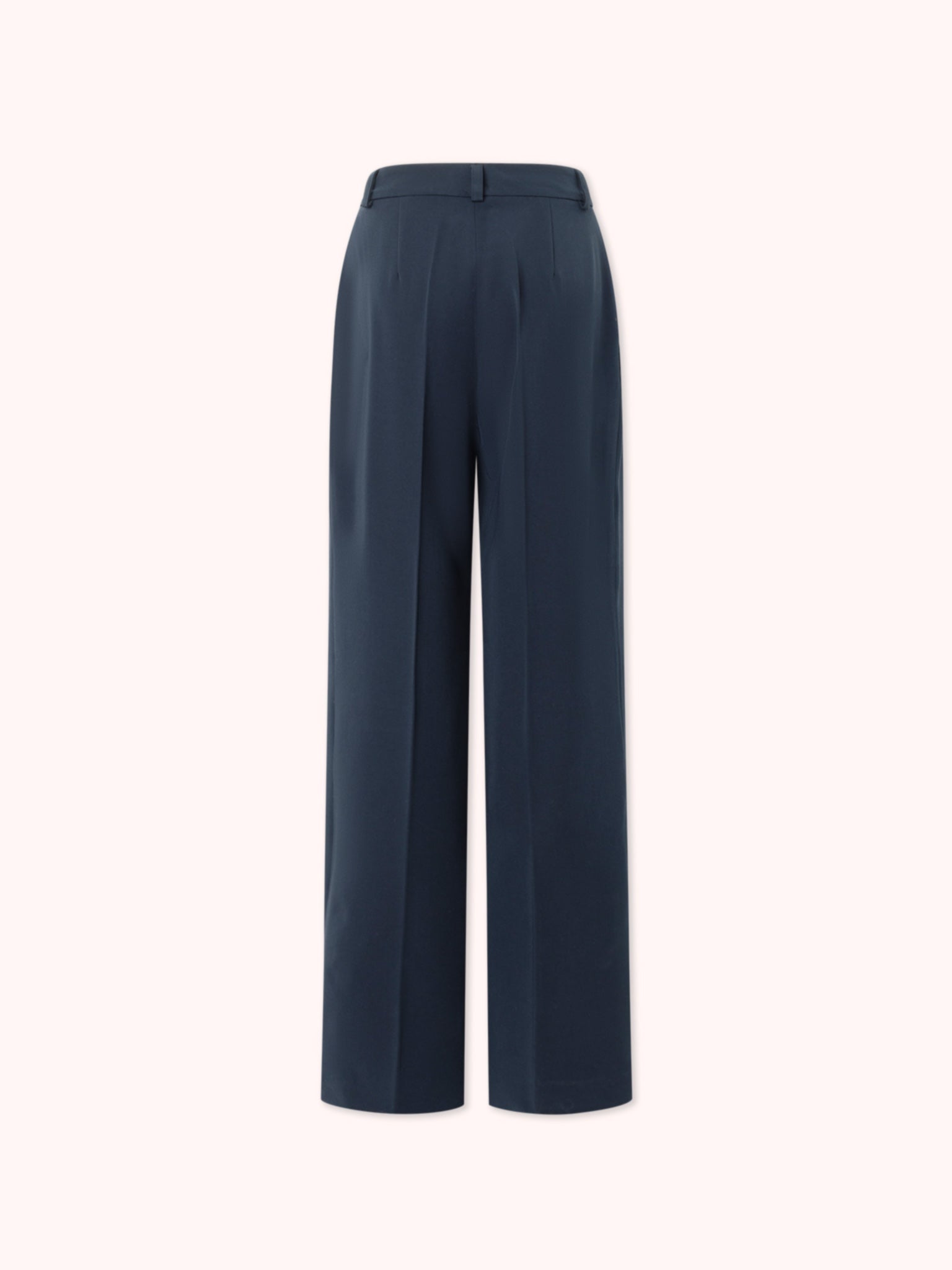PANTALÓN PALAZZO CON DOBLE PINZA AZUL MARINO
