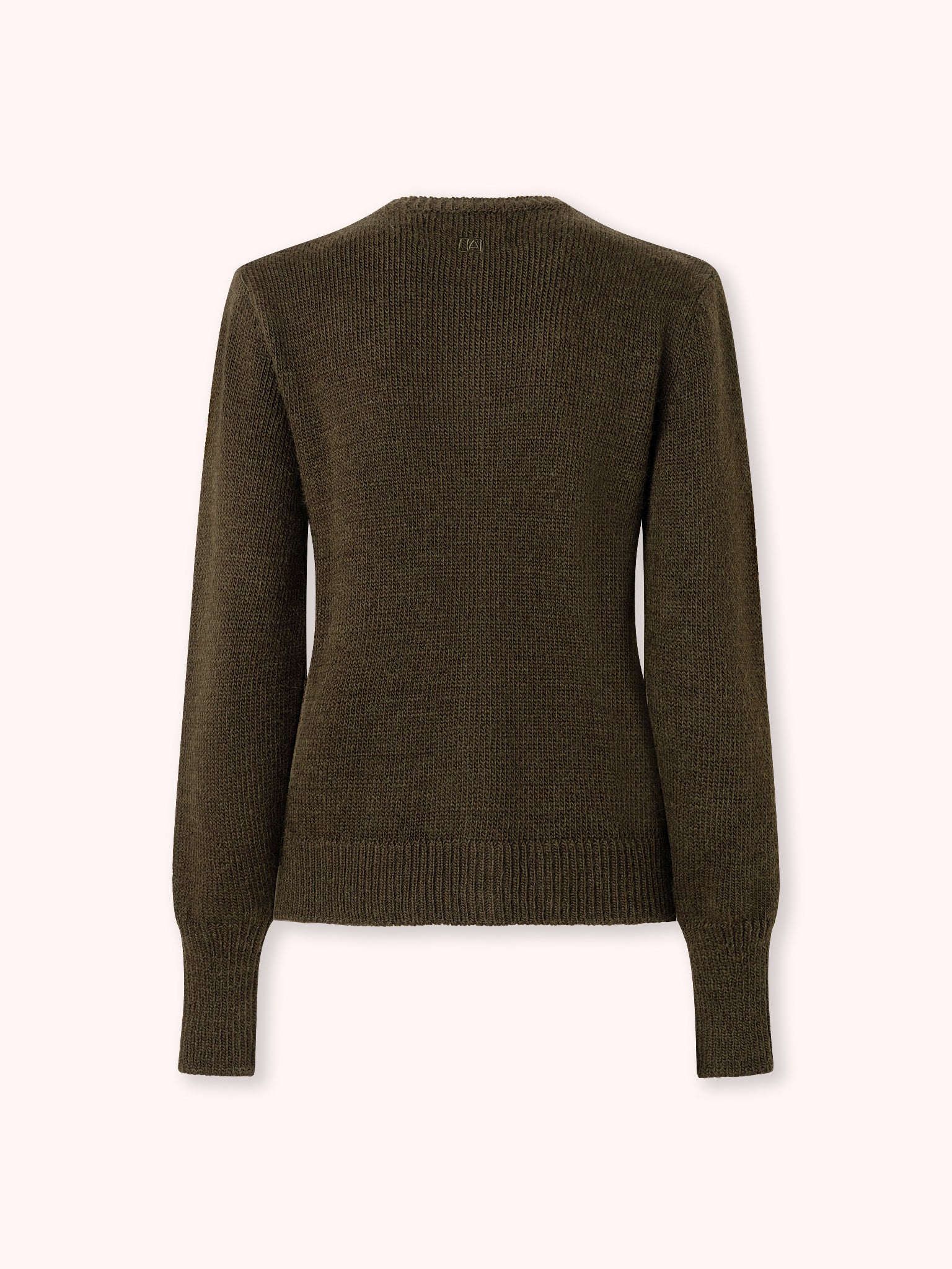 CÁRDIGAN DE BOTONES FORRADOS VERDE MILITAR