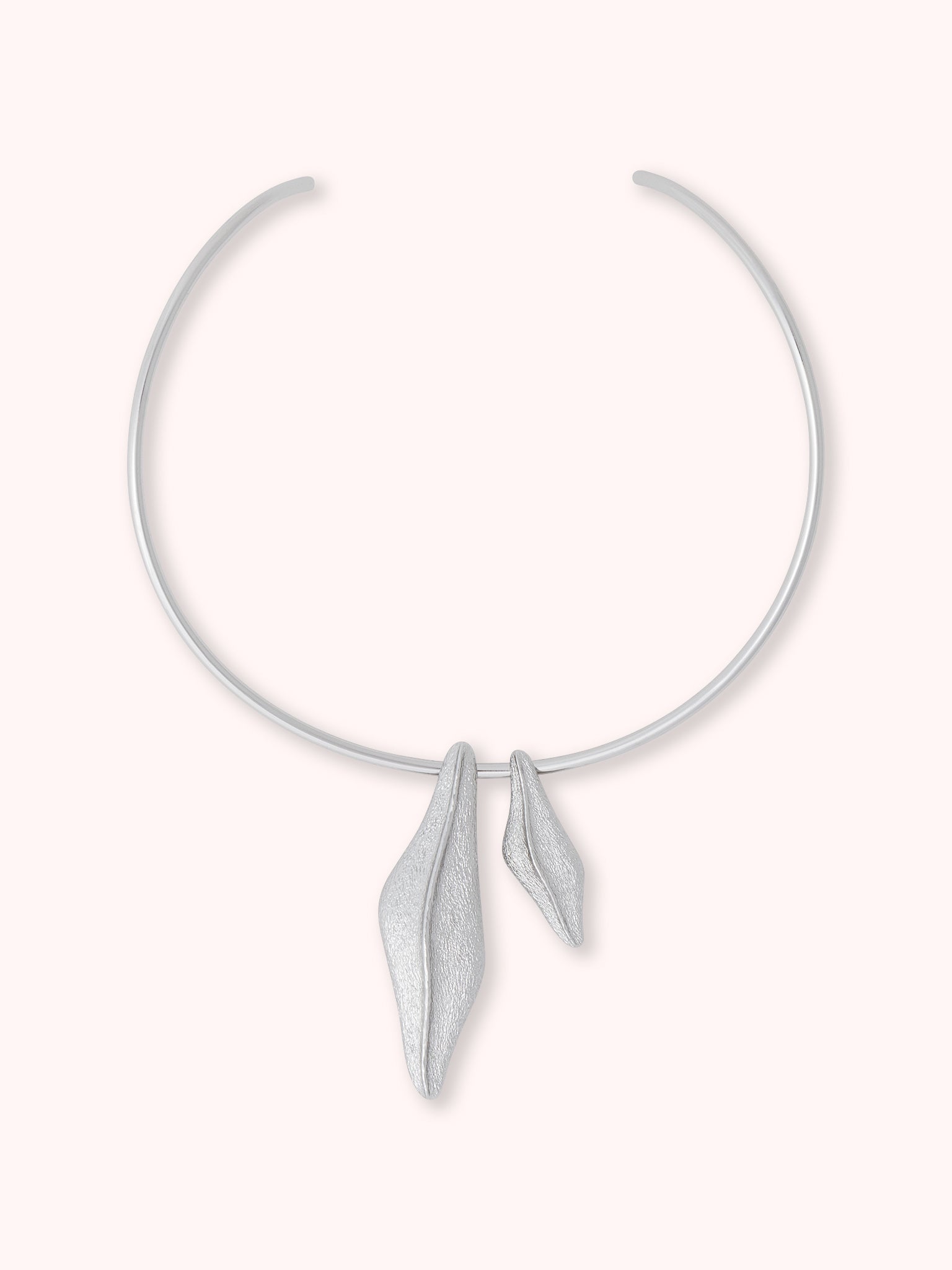 LEMON LEAF COLLAR PLATEADO