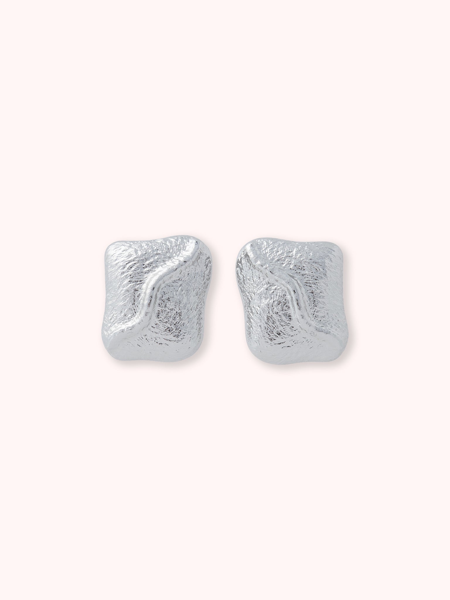 LEMON LEAF PENDIENTES CUADRADOS PLATEADO