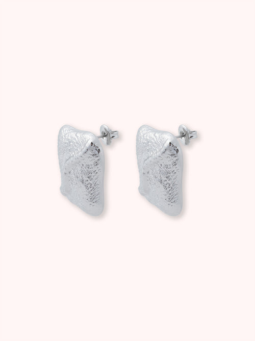 LEMON LEAF PENDIENTES CUADRADOS PLATEADO