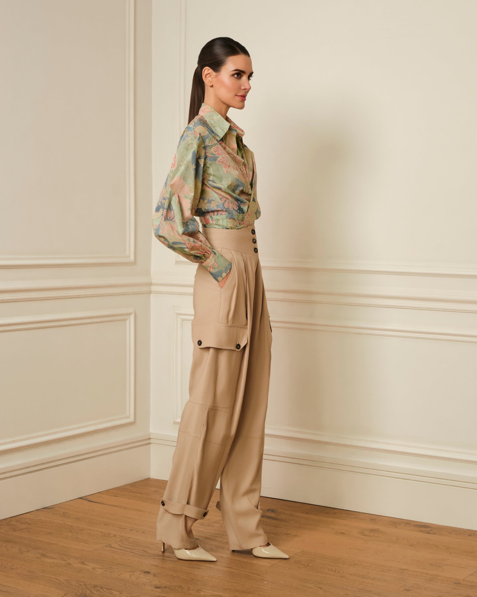 PANTALÓN CARGO TIRO ALTO