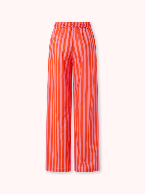 PANTALÓN DE RAYAS ROSA Y NARANJA