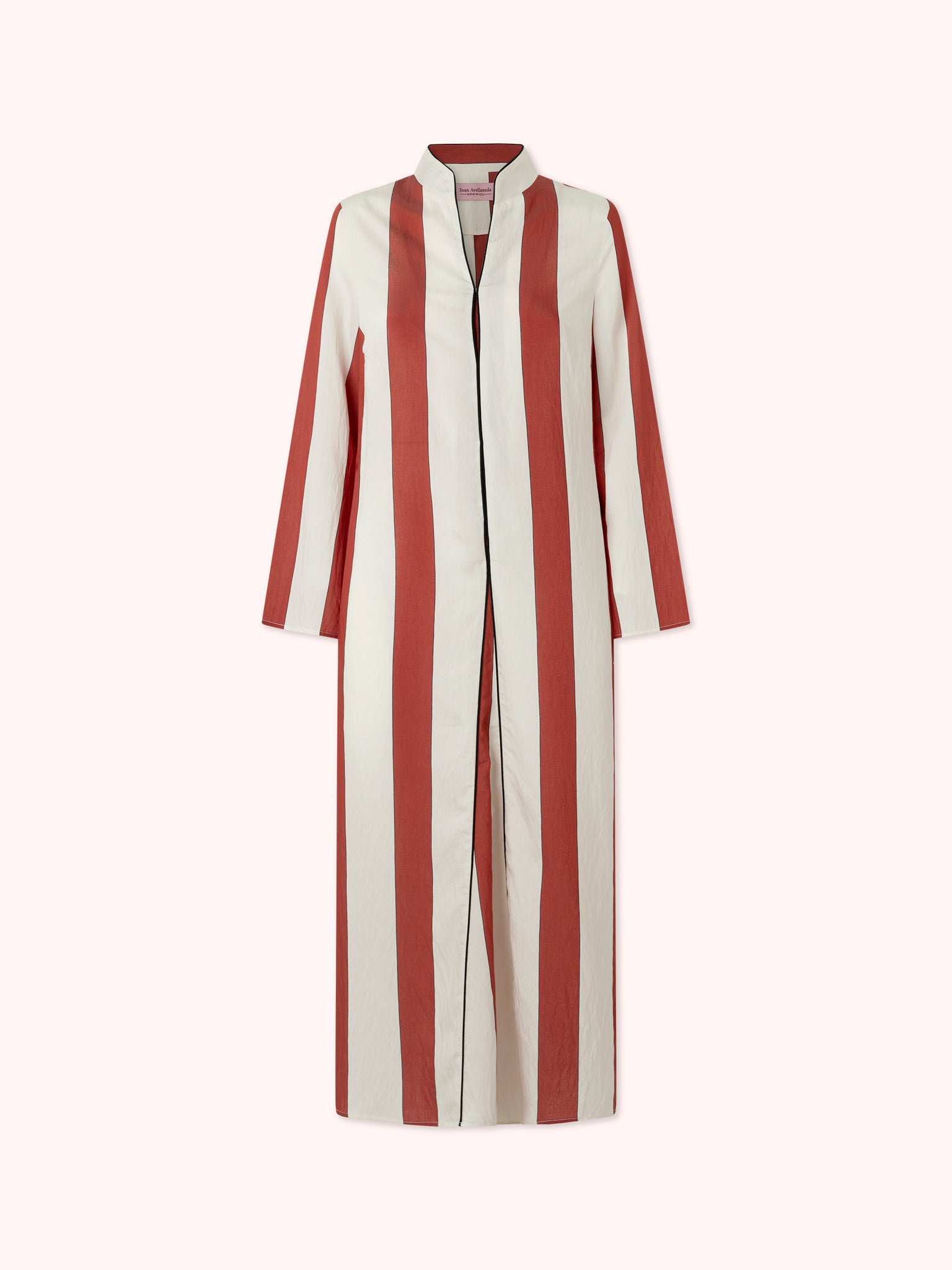 KAFTÁN ESTAMPADO RAYAS ROJAS RANYA