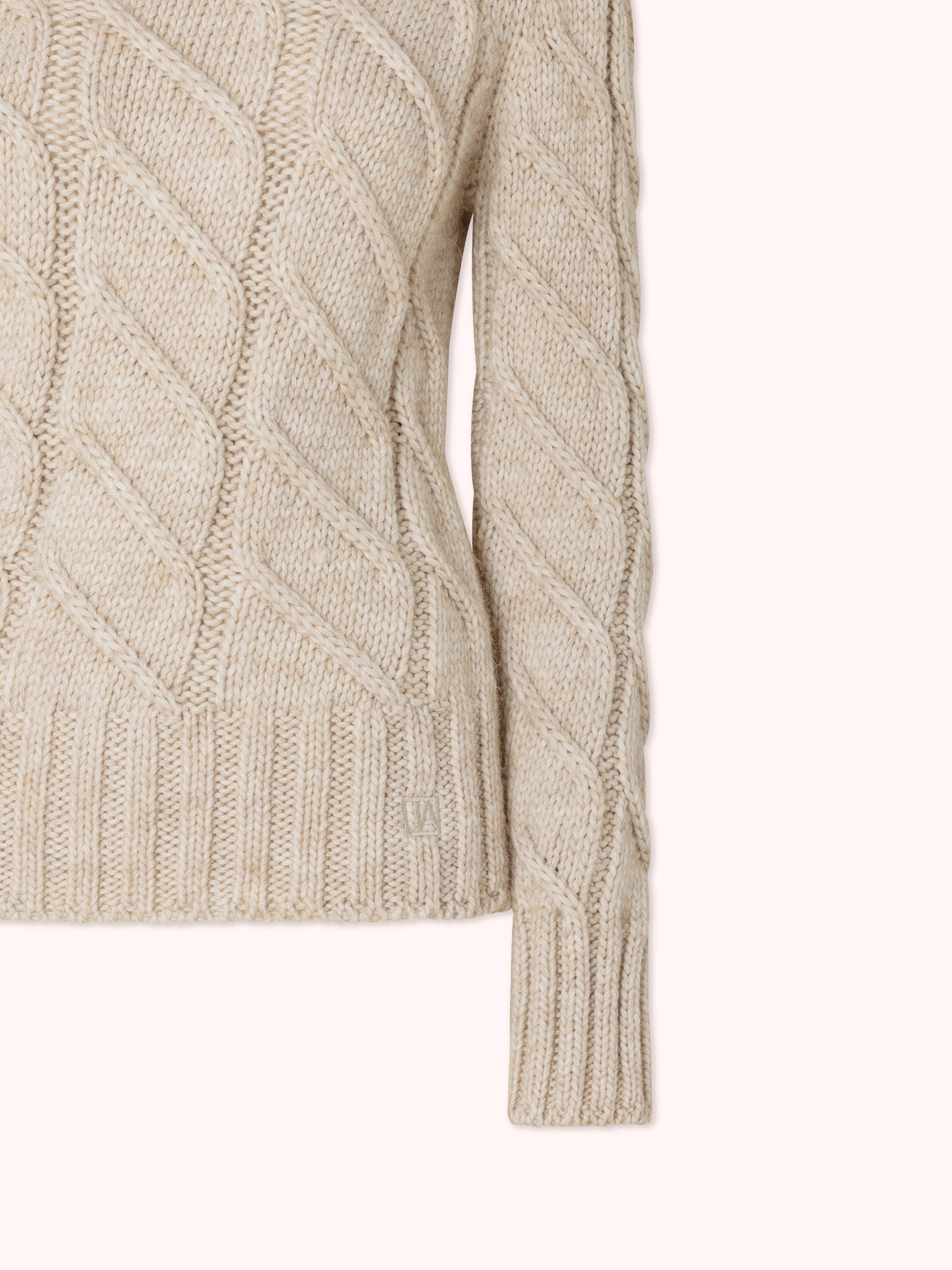 SUÉTER DE PUNTO TRENZADO BEIGE