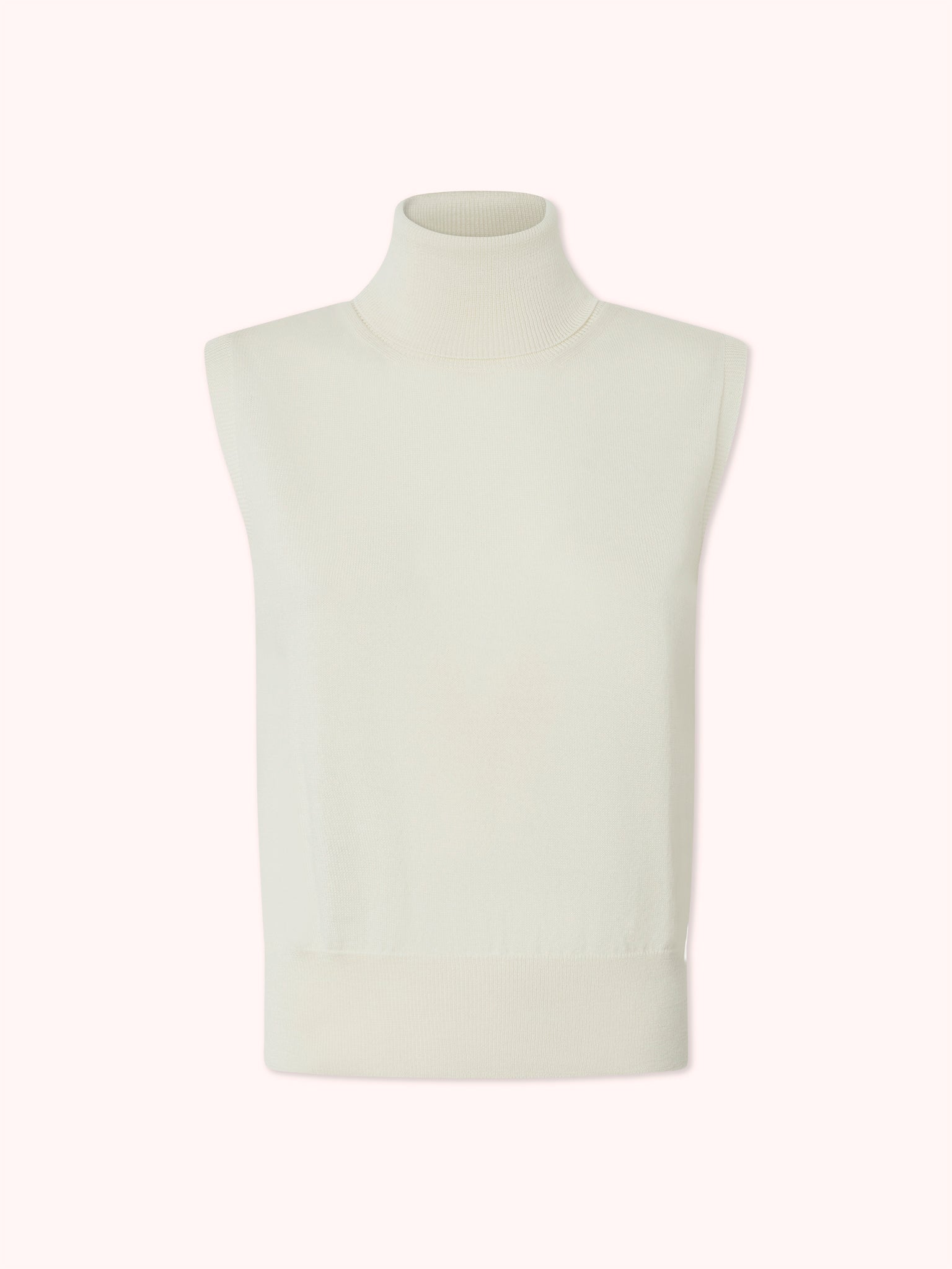 JERSEY SIN MANGAS CUELLO ALTO CRUDO