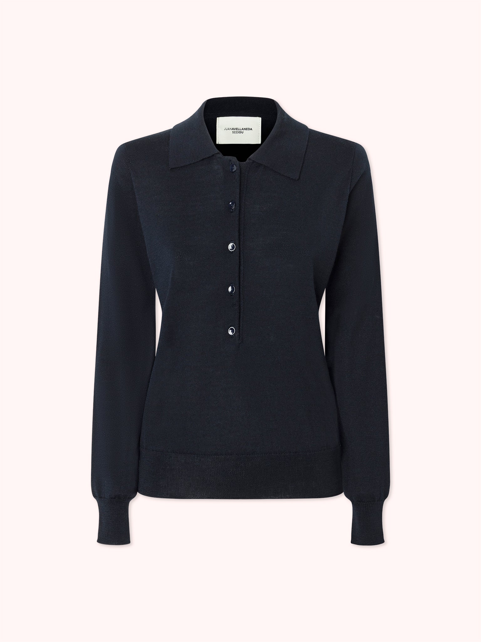 JERSEY CUELLO POLO AZUL MARINO