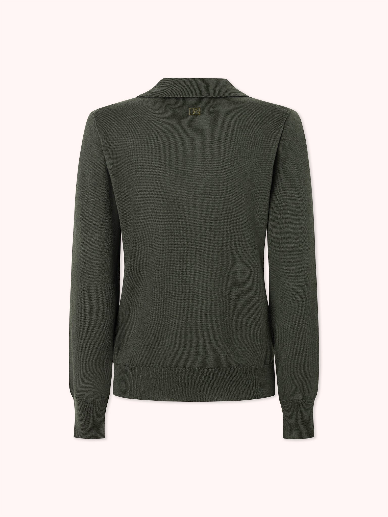 JERSEY CUELLO POLO VERDE MILITAR