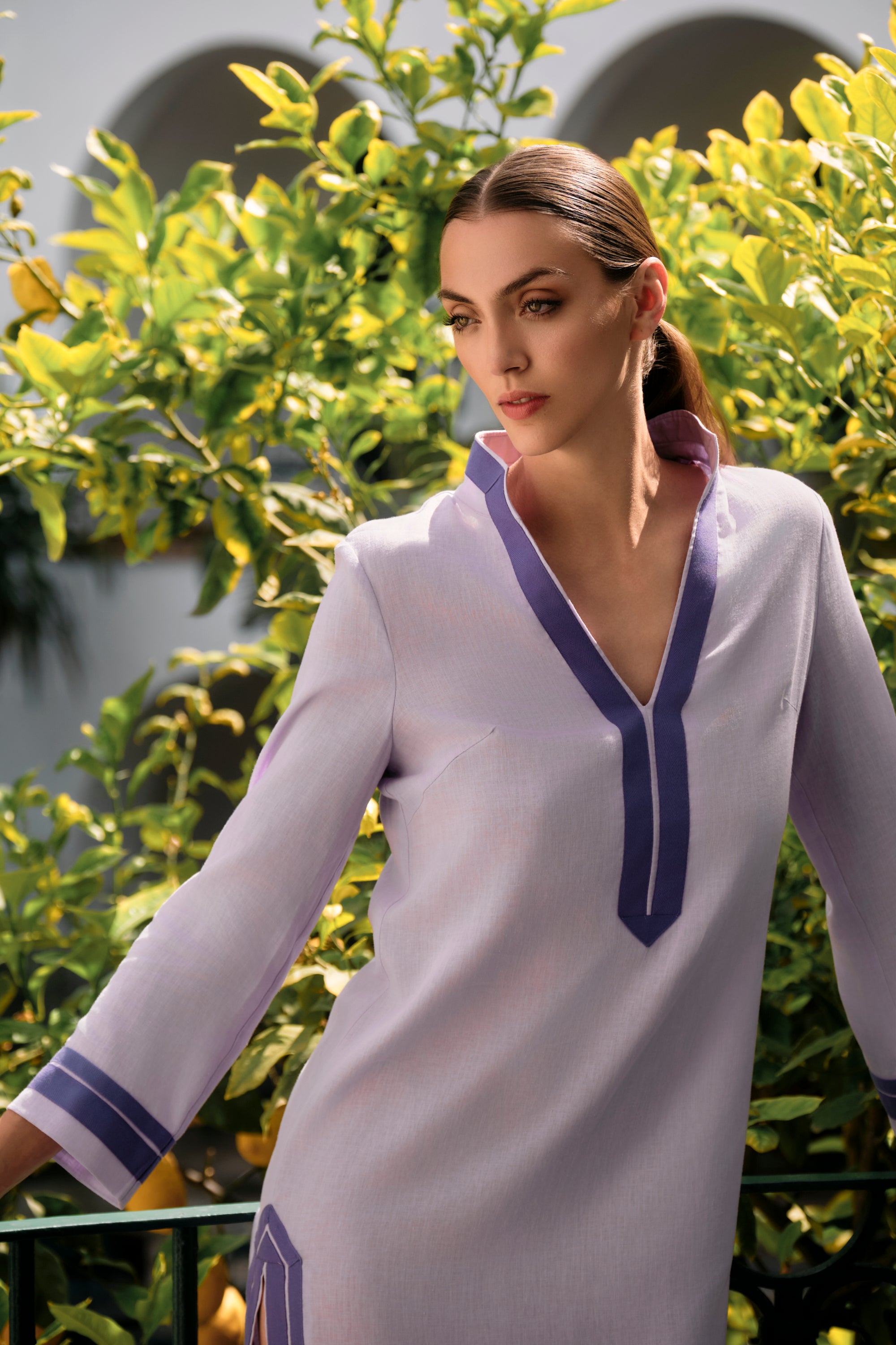 KAFTÁN CORTO LILA CLAIRE