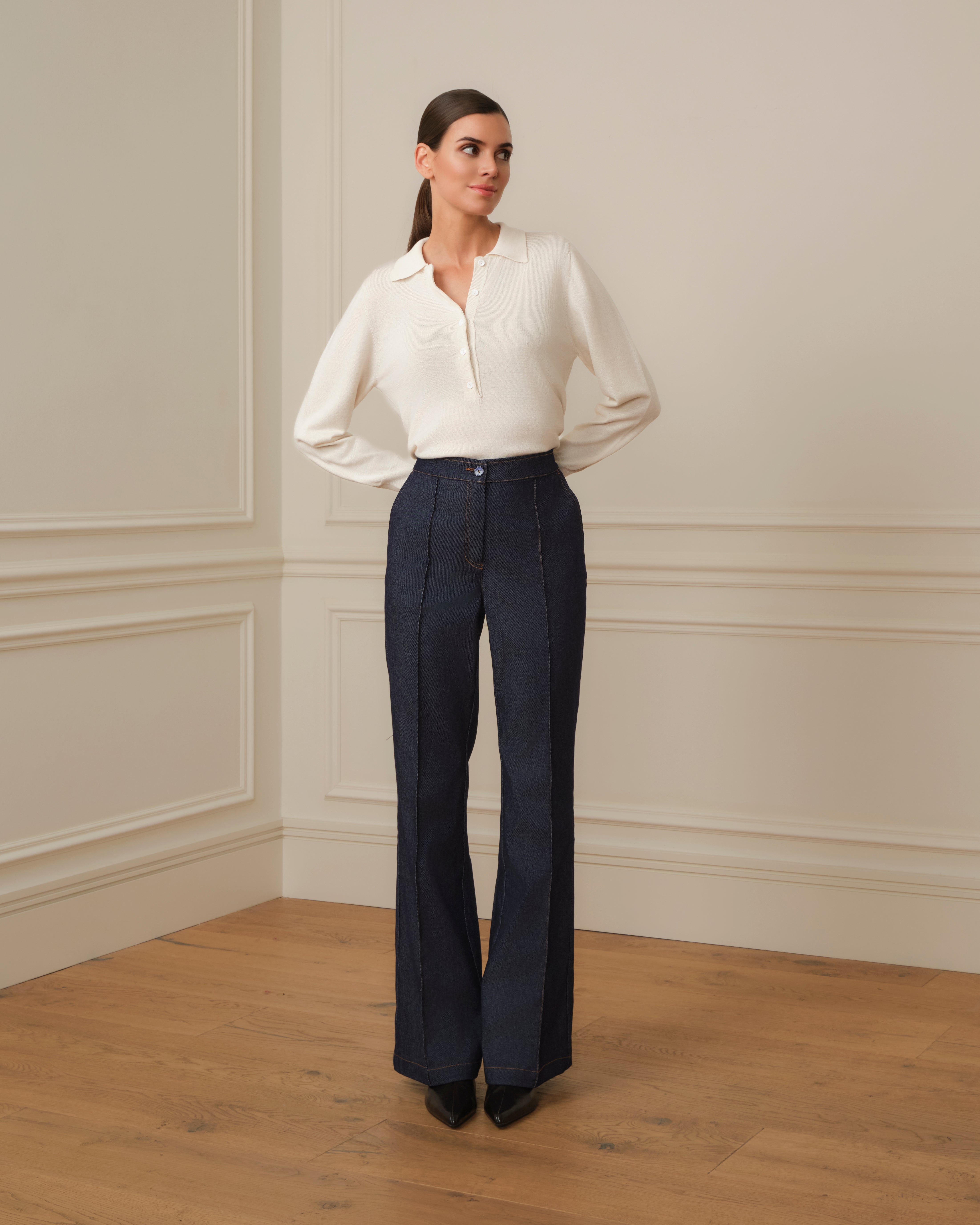 JERSEY CUELLO POLO CRUDO