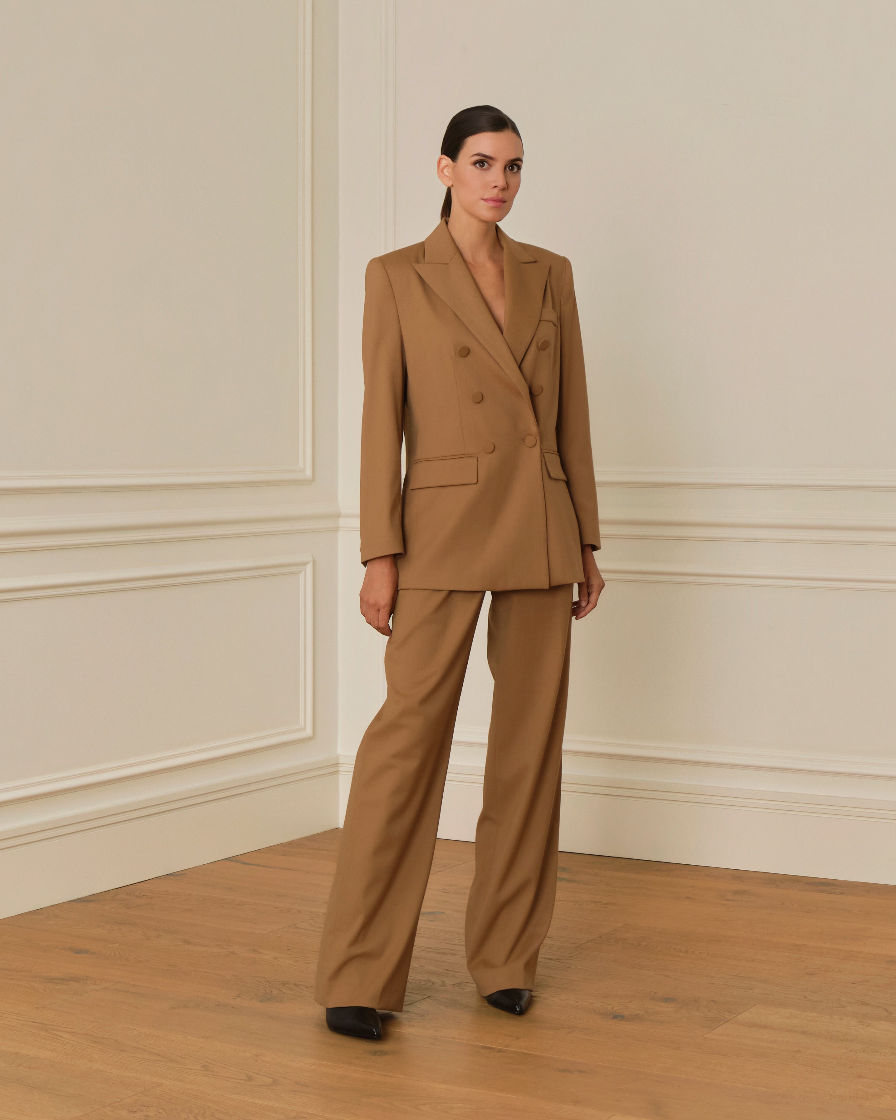 PANTALÓN RECTO CAMEL