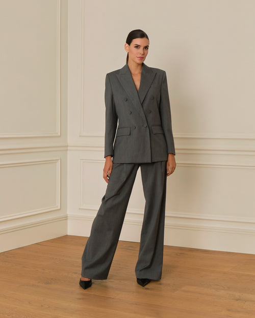 PANTALÓN RECTO GRIS