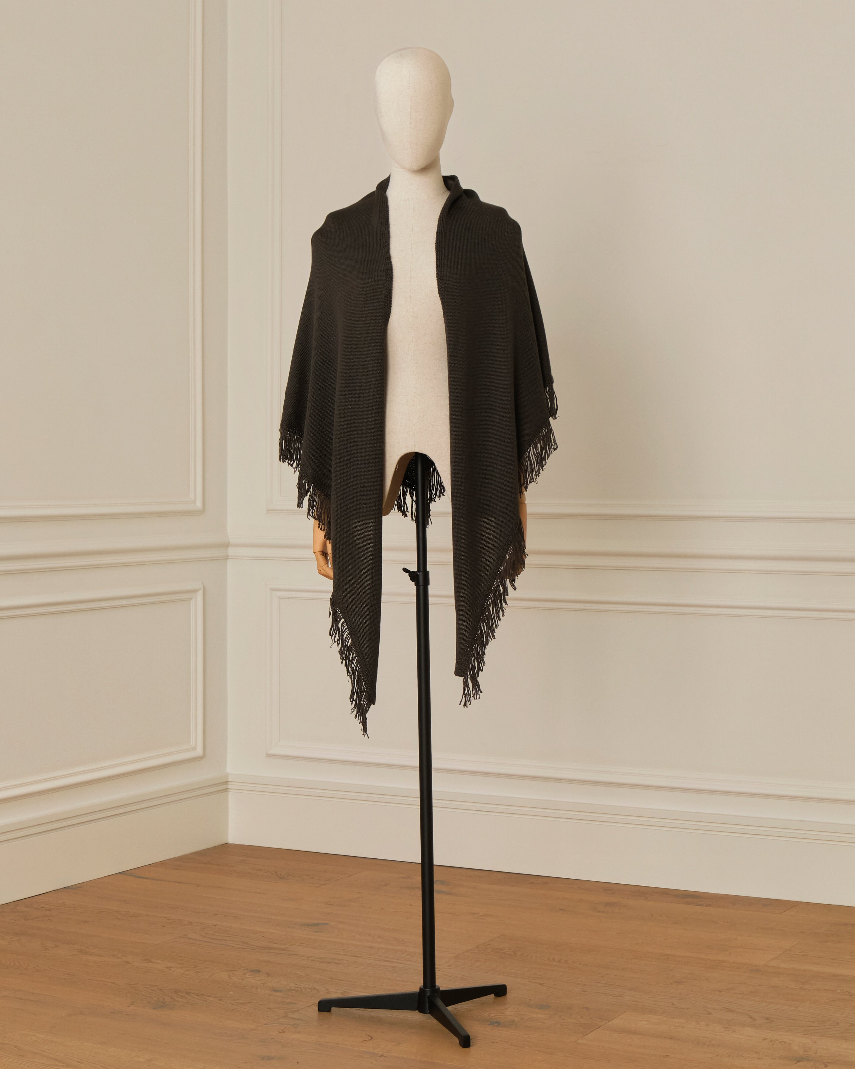 CAPA DE PUNTO CON FLECOS VERDE MILITAR