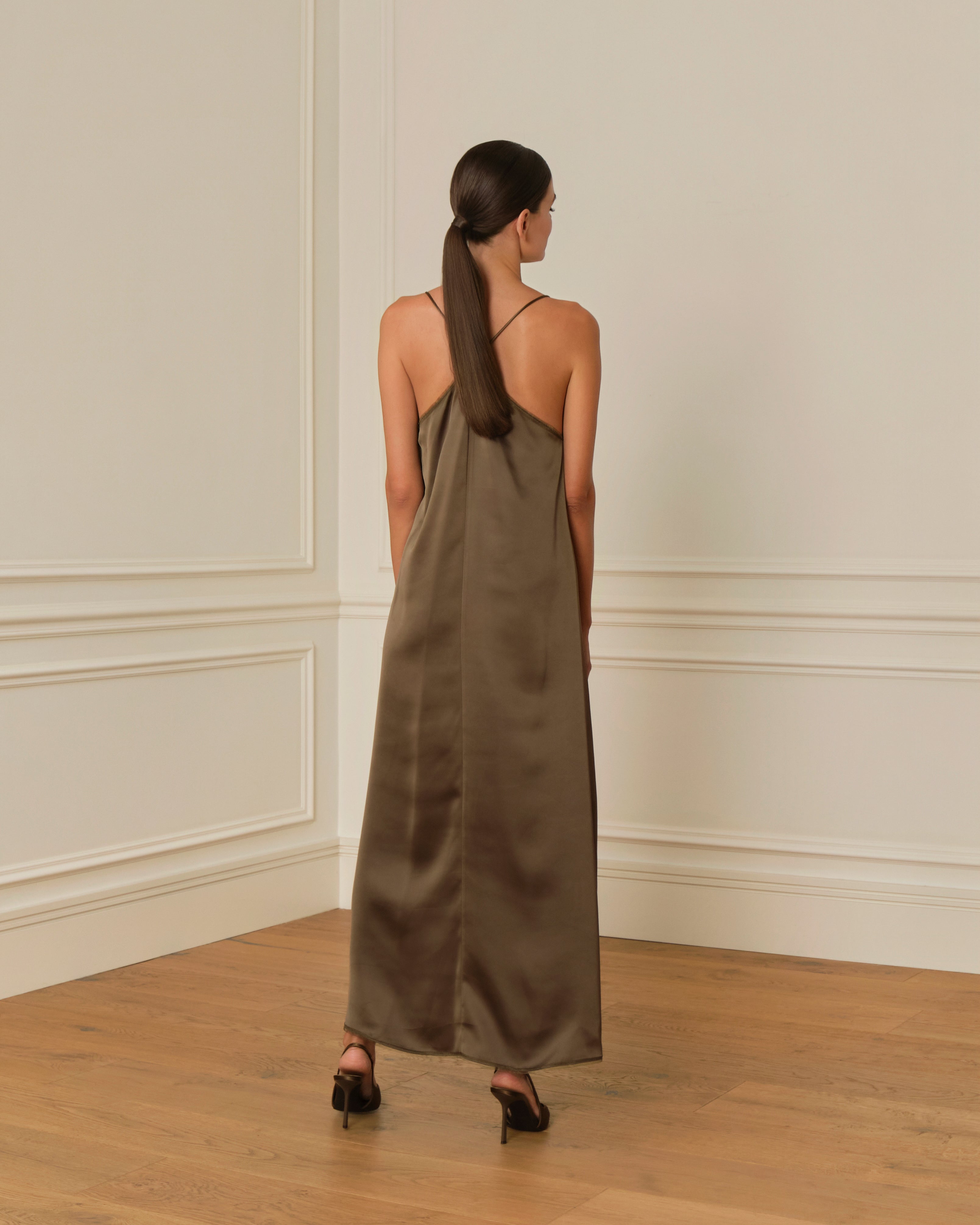 VESTIDO LENCERO VERDE