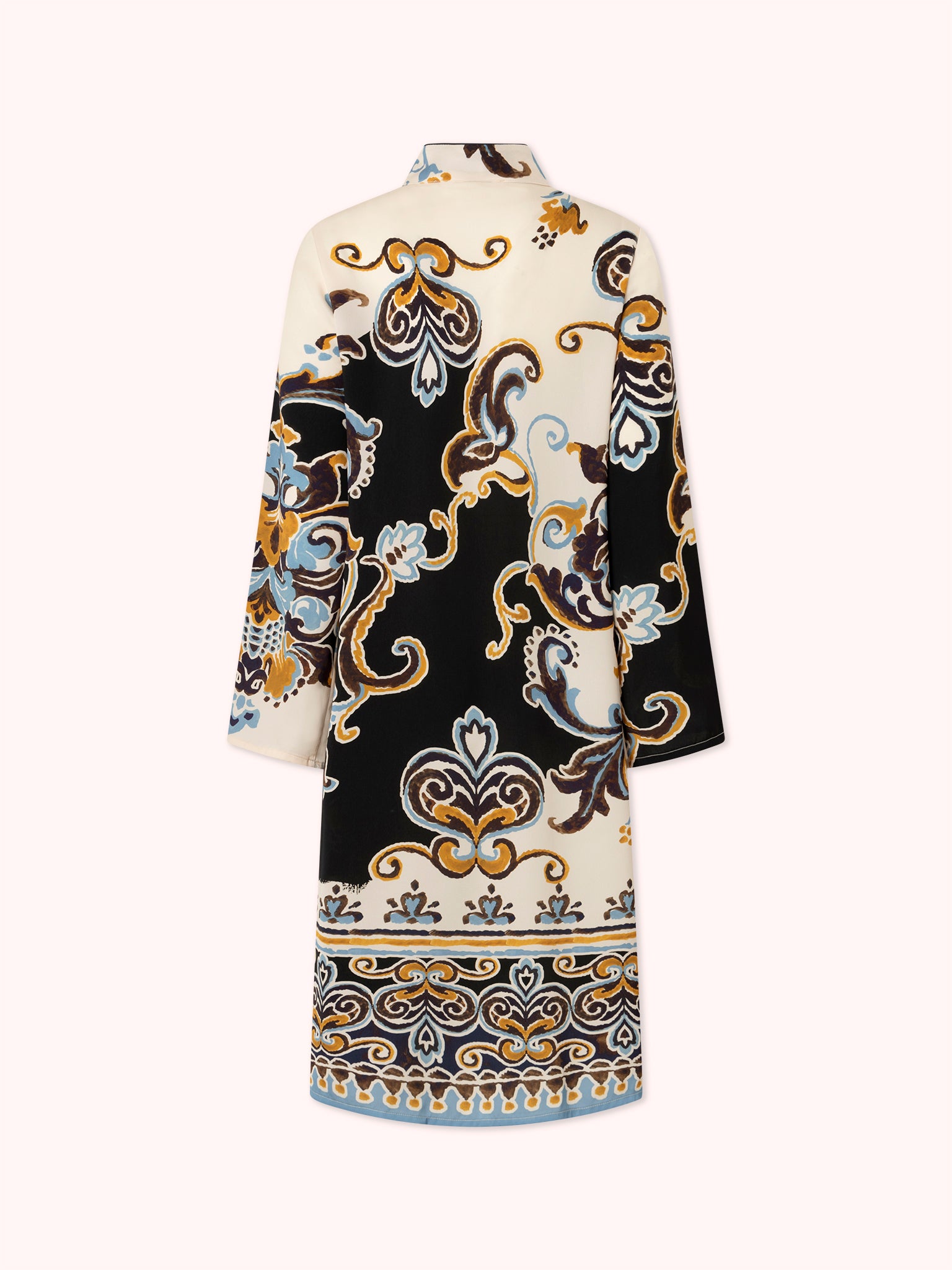 KAFTÁN ESTAMPADO AZUL KAIRA - SEEIOU