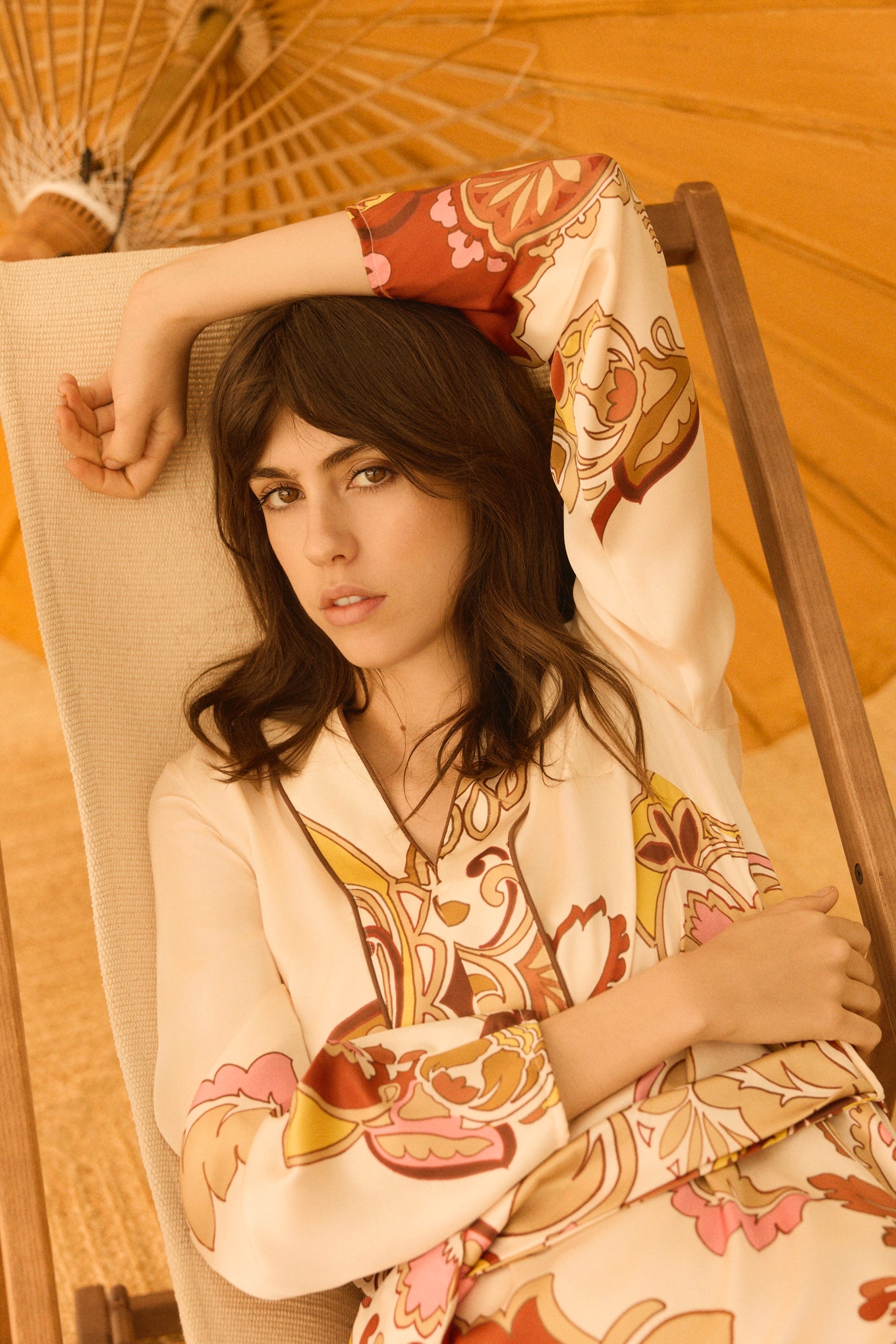 KAFTÁN ESTAMPADO ROSA VEDHA - SEEIOU