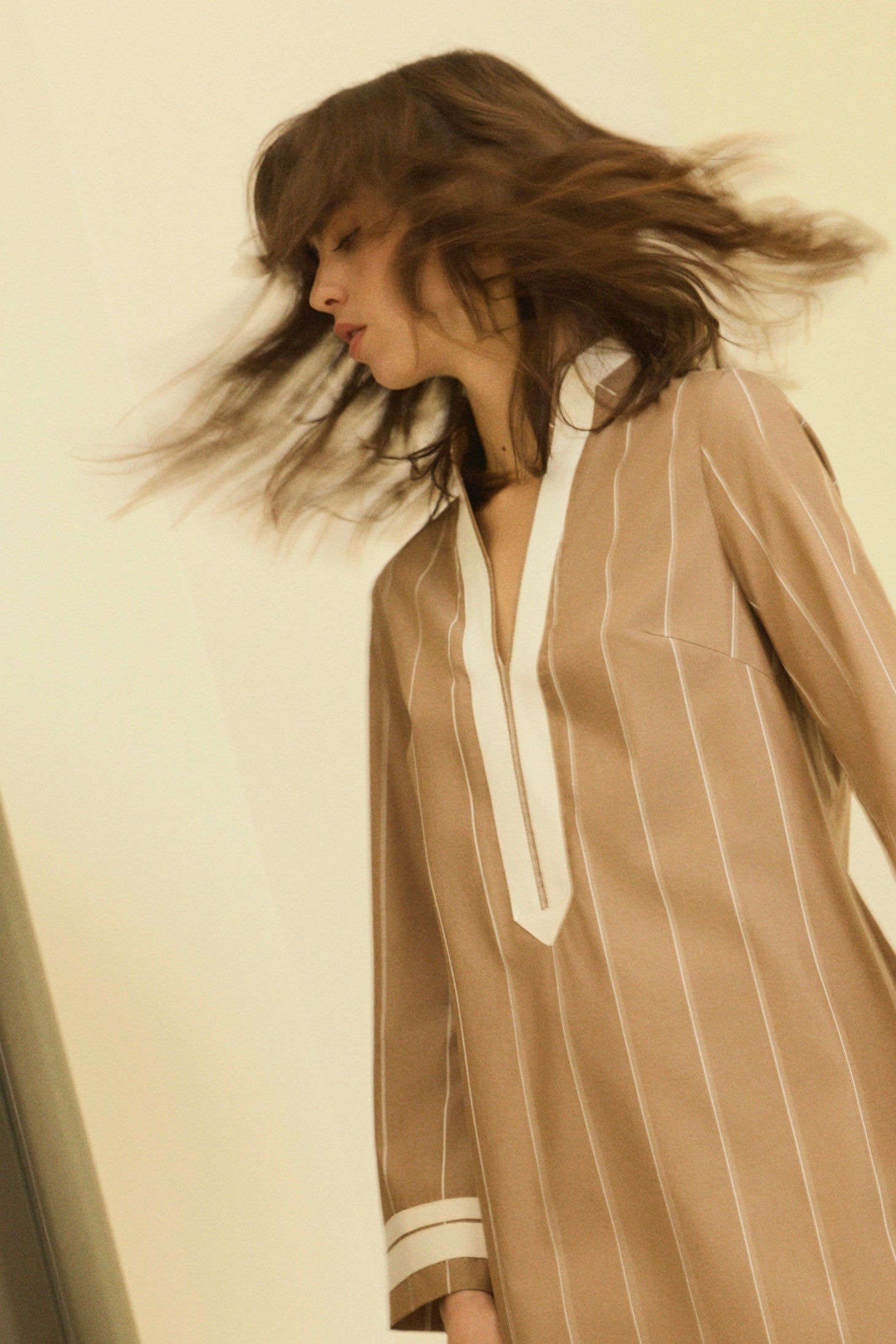 KAFTÁN RAYAS CHOCOLATE KAIRA - SEEIOU